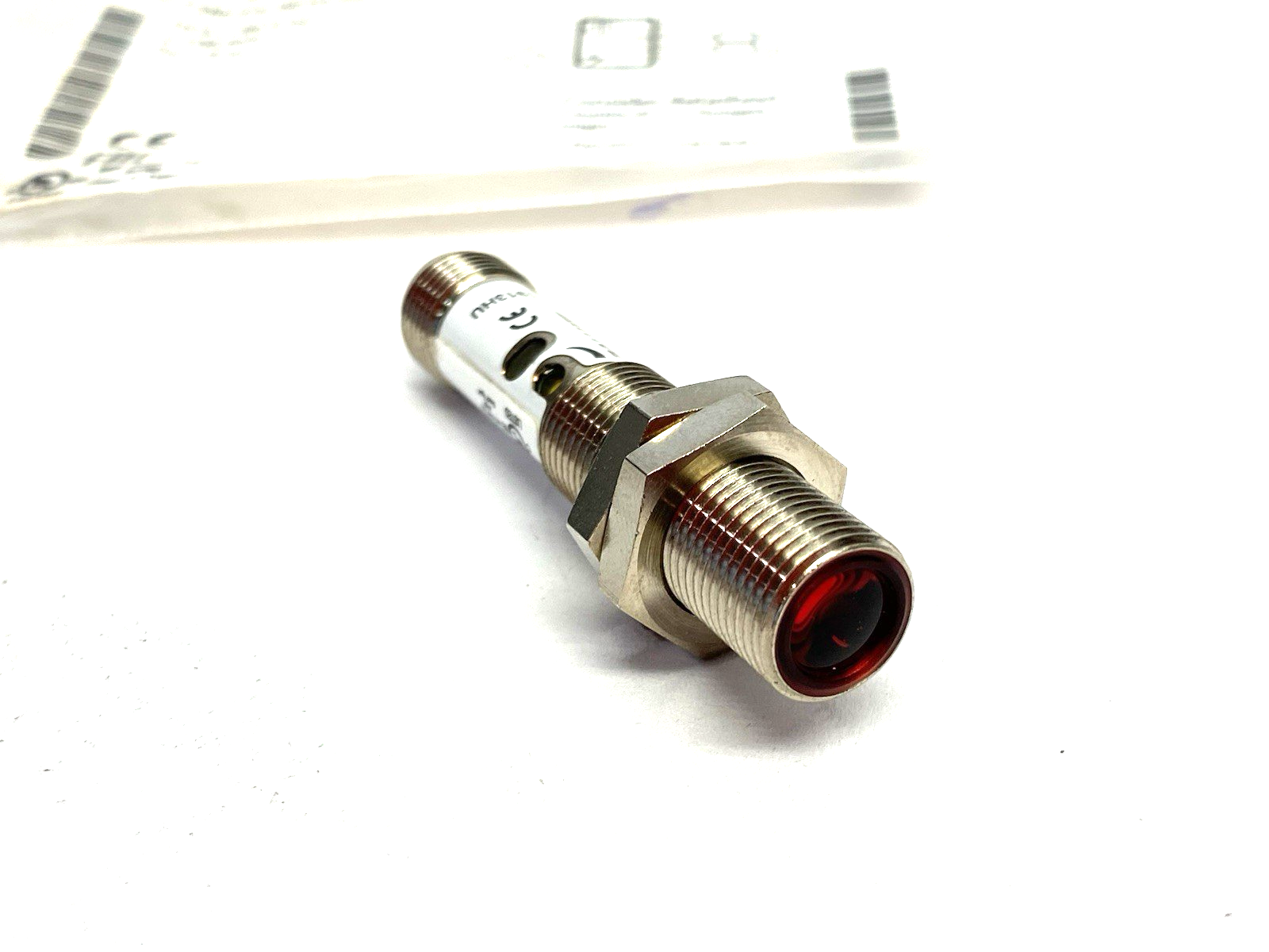BOS024U | Balluff Through-beam Photoelectric Sensor Cylindrical BOS 12M-PA-RE10-S4 - New – Open box - Maverick Industrial Sales