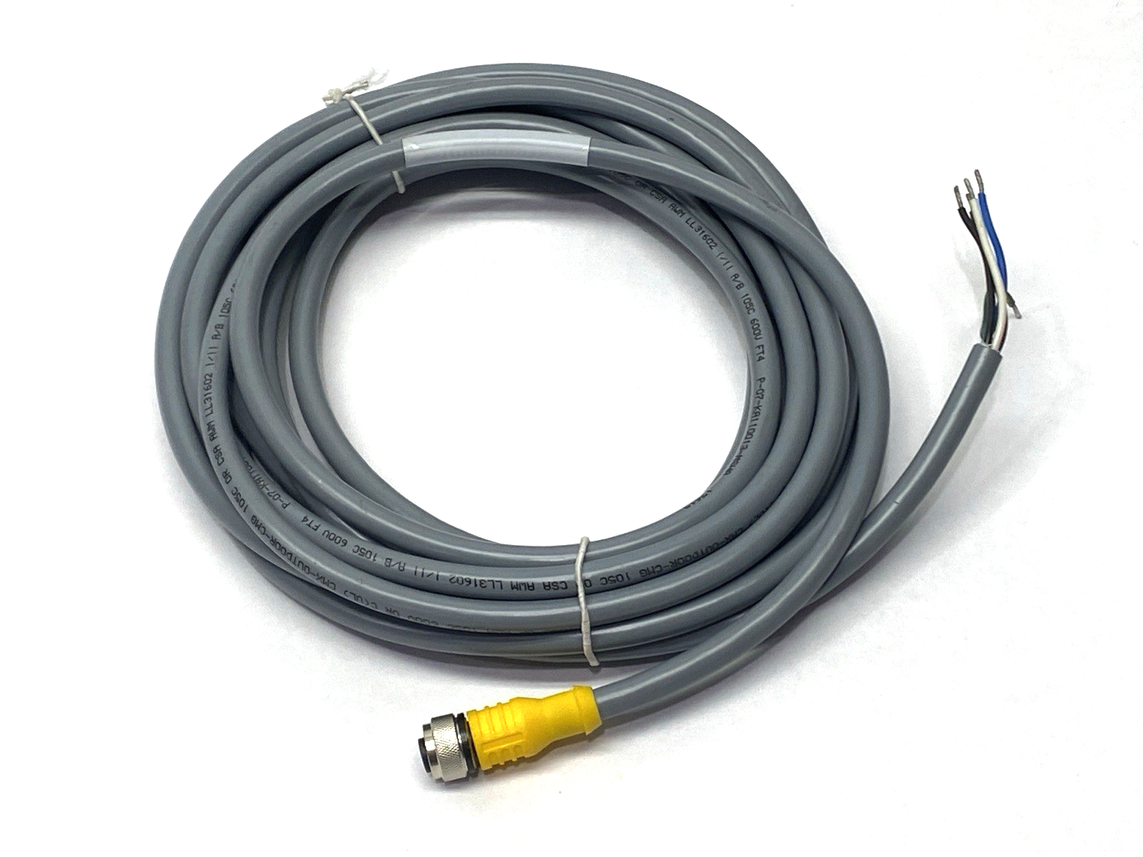 Turck RKC 4.5T-5/S1538 Single-Ended Female 5-Pin M12 Connector Cordset U-52123 - Maverick Industrial Sales