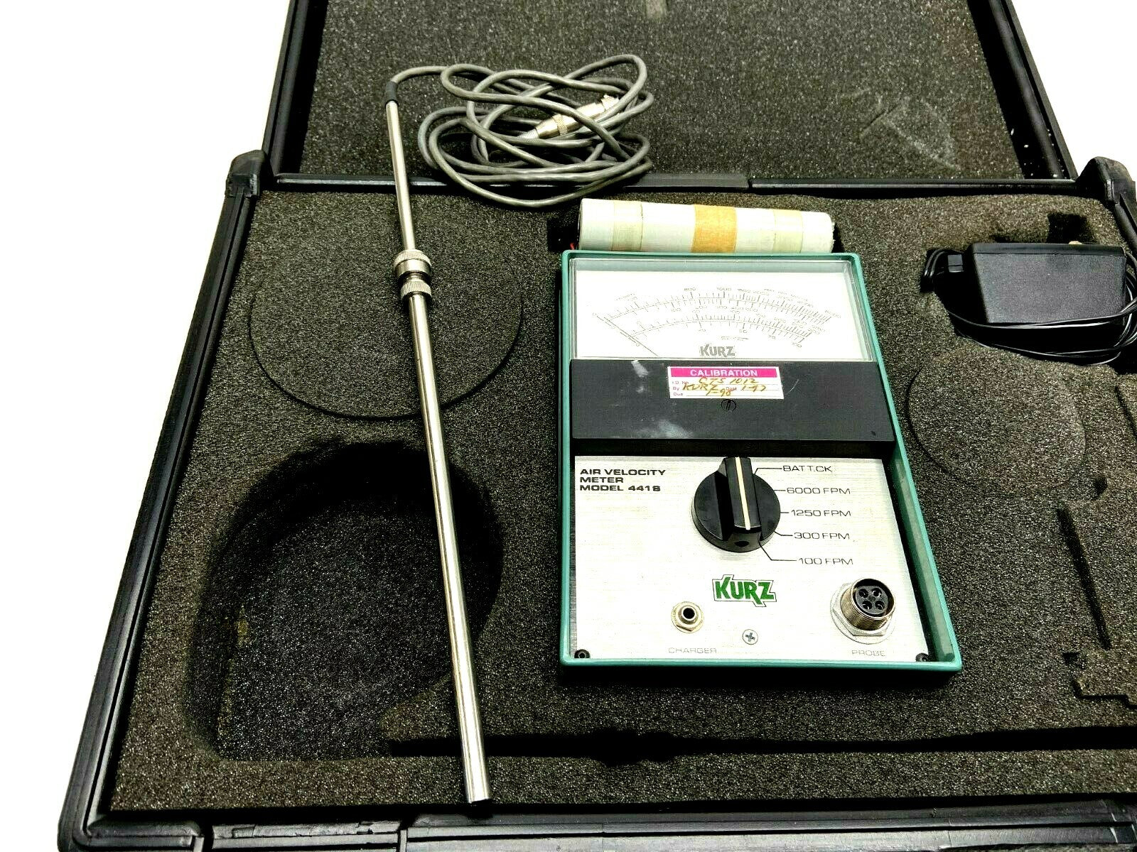 Kurz 441S Air Velocity Meter 6000 FPM Max 115VAC - Maverick Industrial Sales