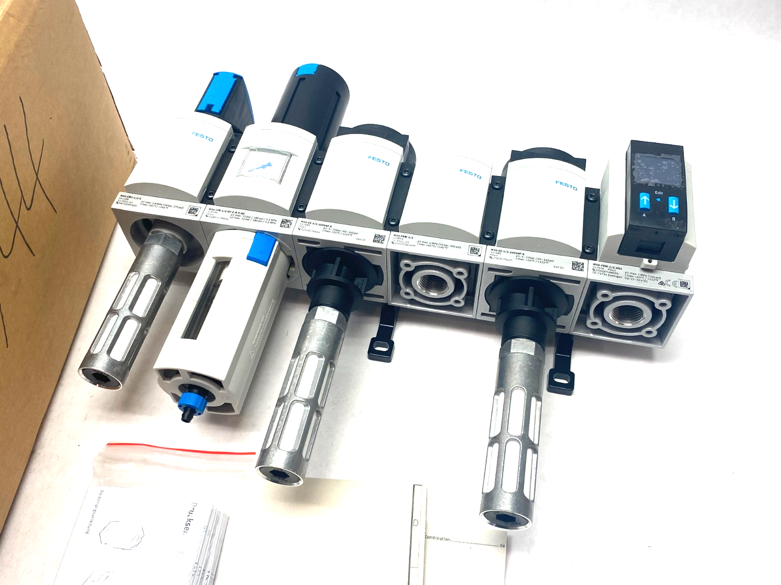 Festo MSB6-1/2:C44:J2:D20:F1:D20:F6-WP-UL1 Combination Service Unit 531030 - Maverick Industrial Sales