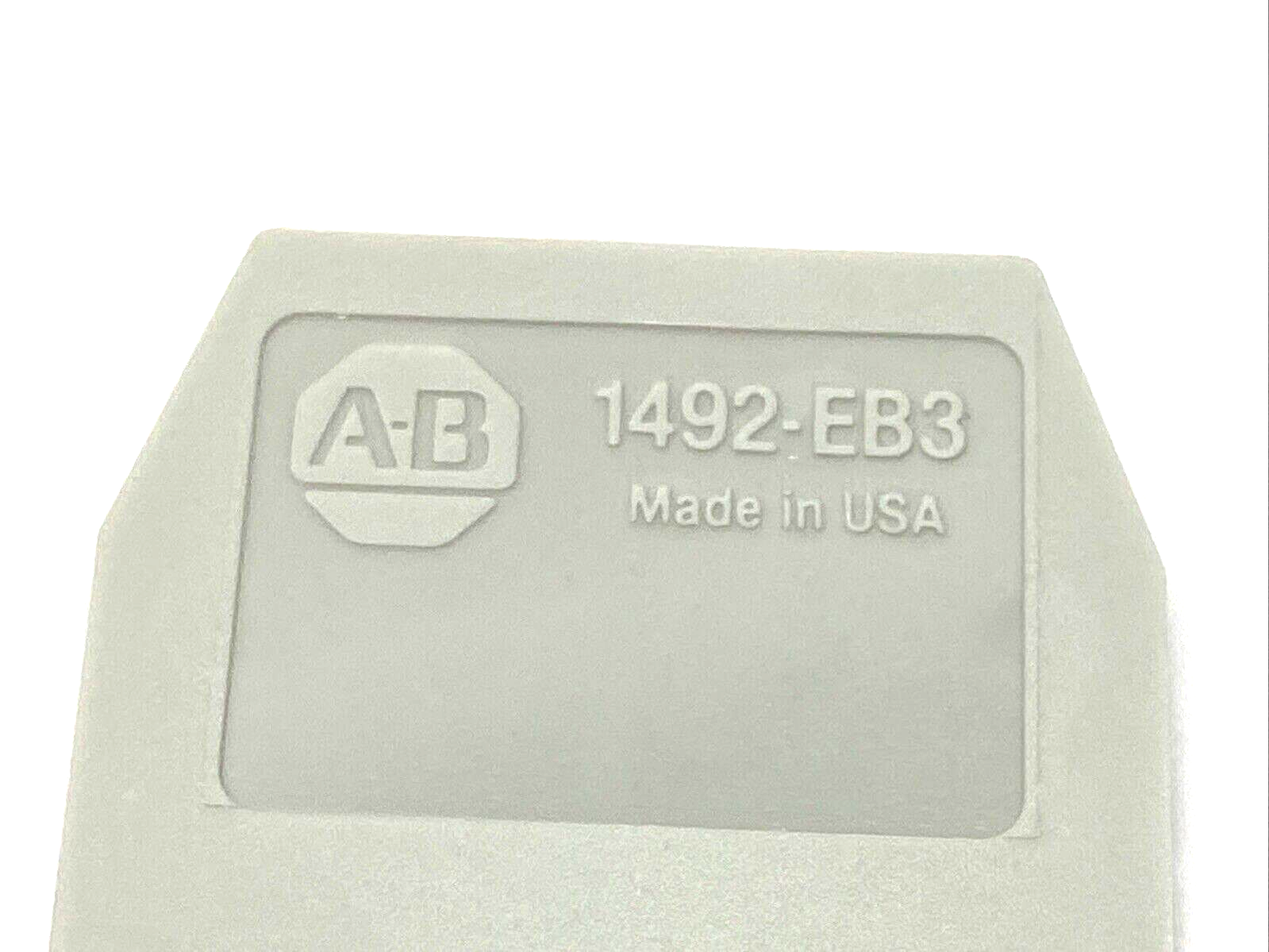 Allen Bradley 1492-EB3 IEC Terminal Block End Barrier 1.5 x 37 x 35mm LOT OF 10 - Maverick Industrial Sales