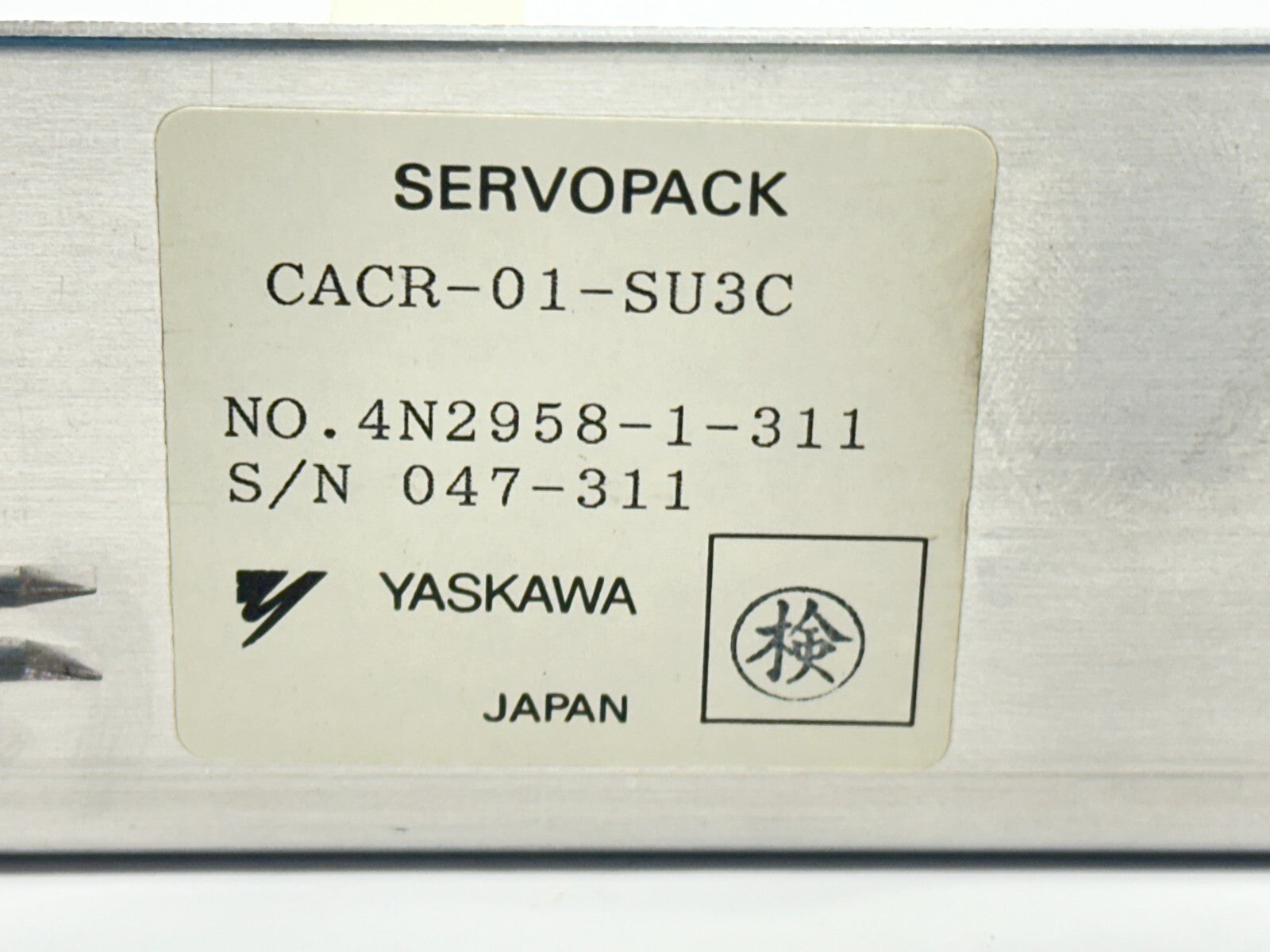 Yaskawa CACR-01-SU3C Servopack Servo Drive - Maverick Industrial Sales
