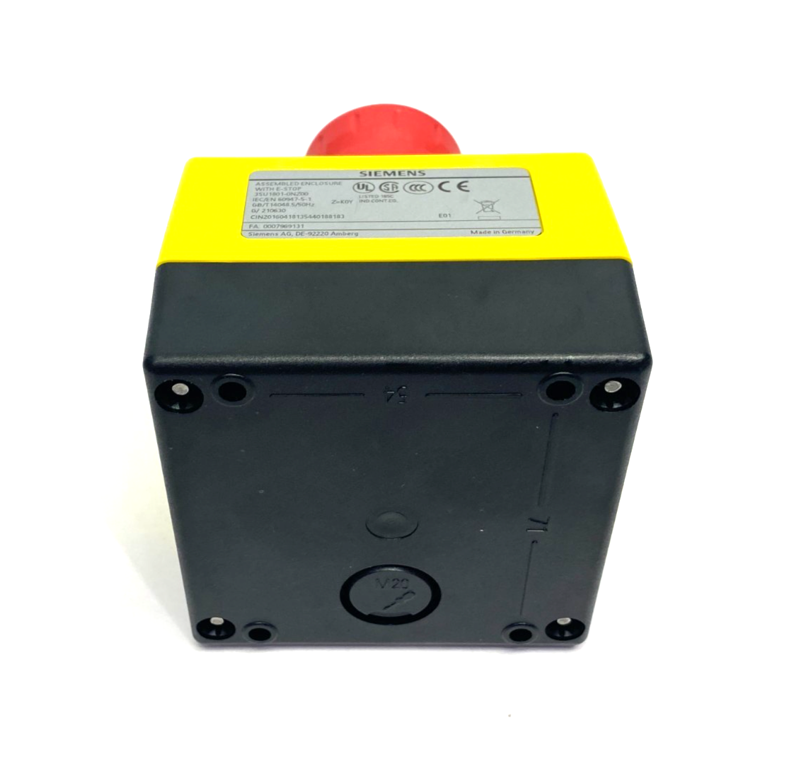 Siemens 3SU1801-0NZ00 K0Y SIRIUS ACT Plastic Emergency Stop Housing Enclosure - Maverick Industrial Sales