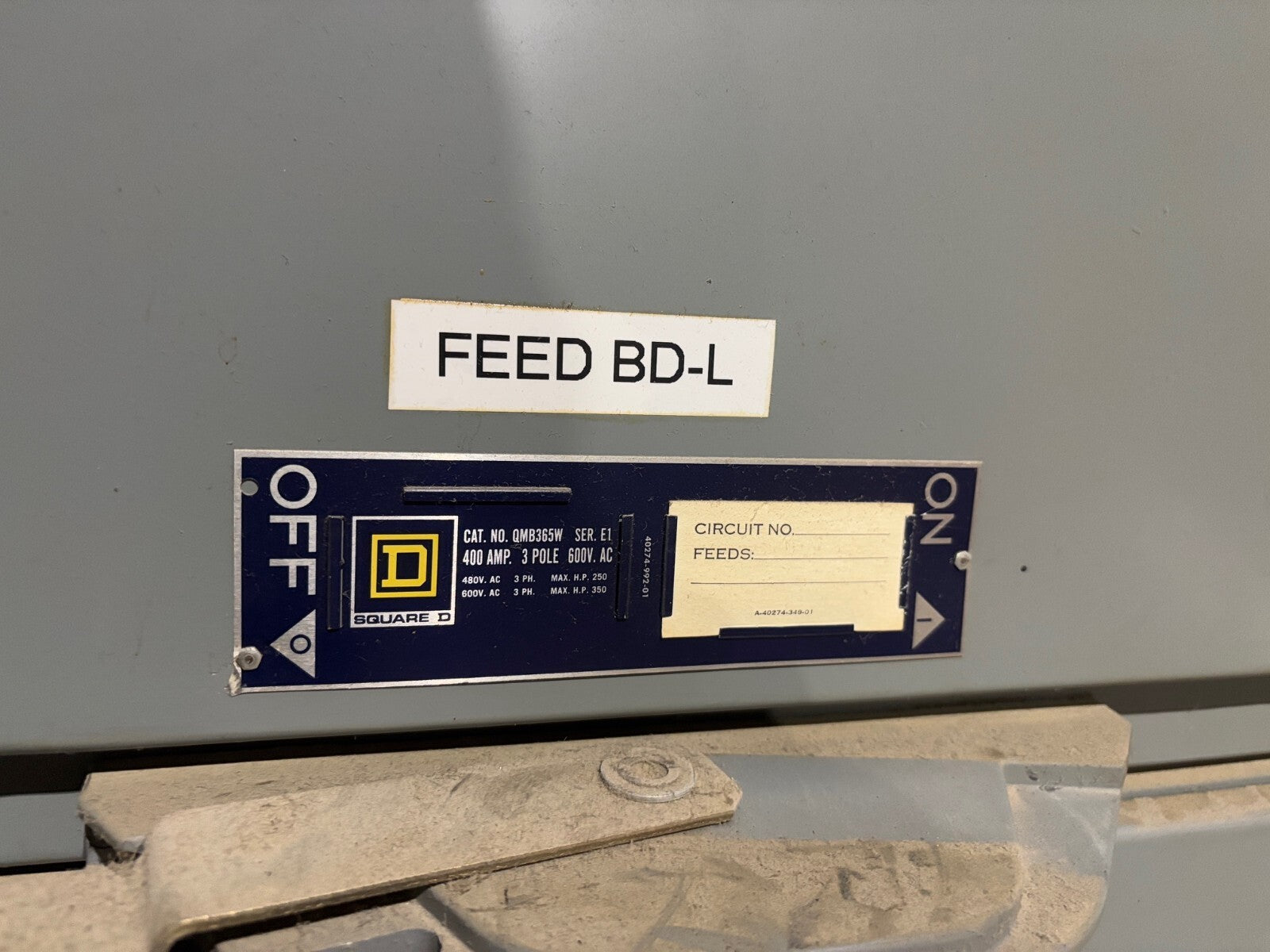Square D QED 2 Power Style Switchboard 3000A, (3) QMB364W (3) QMB365W - Maverick Industrial Sales