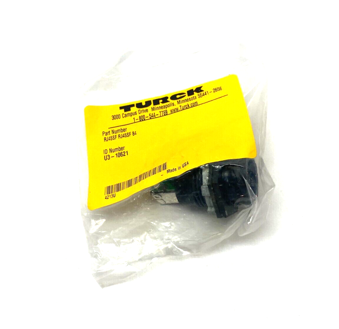 Turck RJ45SF RJ45SF 84 Shielded Front Mount Ethernet Receptacle U3-10621 - Maverick Industrial Sales
