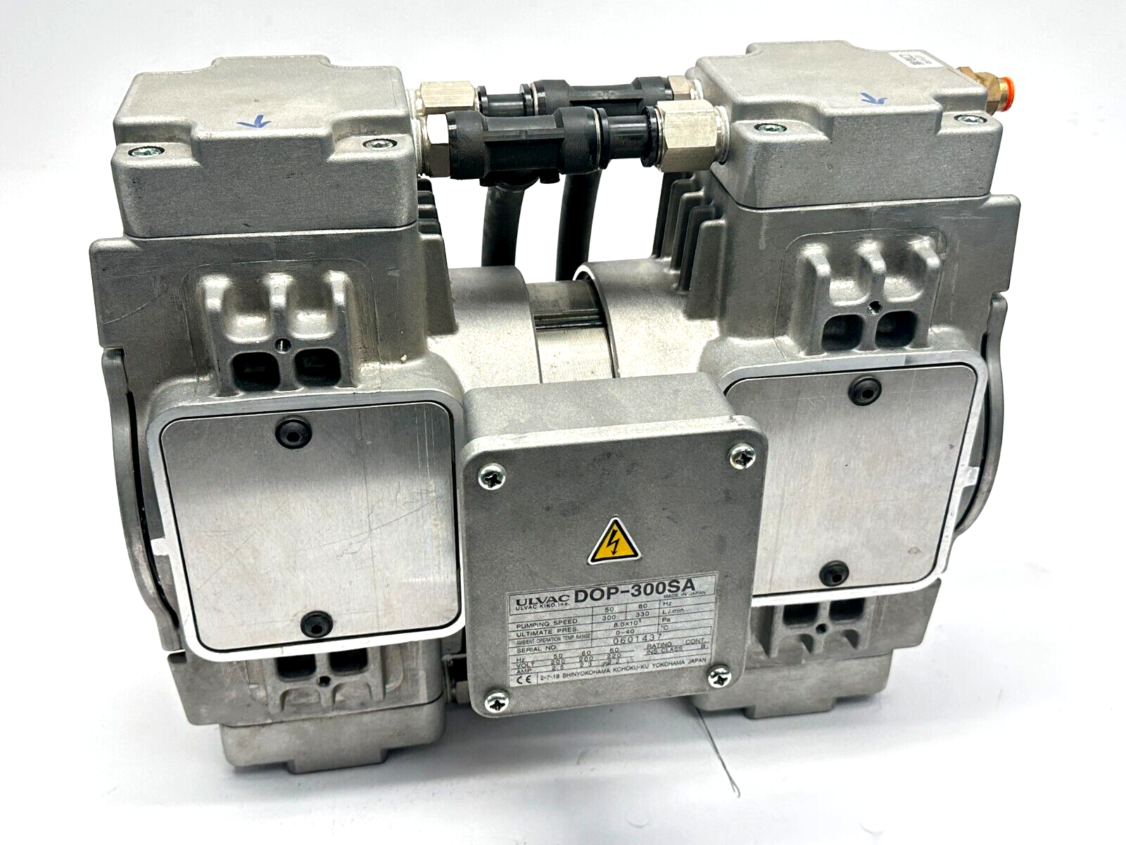 ULVAC DOP-300SA Dry Vacuum Pump 300-330L/min 2.5/2.2A 200/220V 3PH - Maverick Industrial Sales