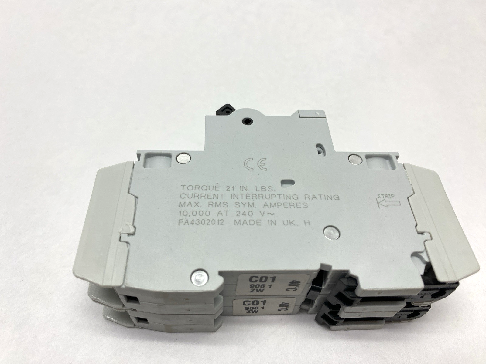 Cutler Hammer WMTC2001 240V Breaker, Din Rail Mount 1A - Maverick Industrial Sales