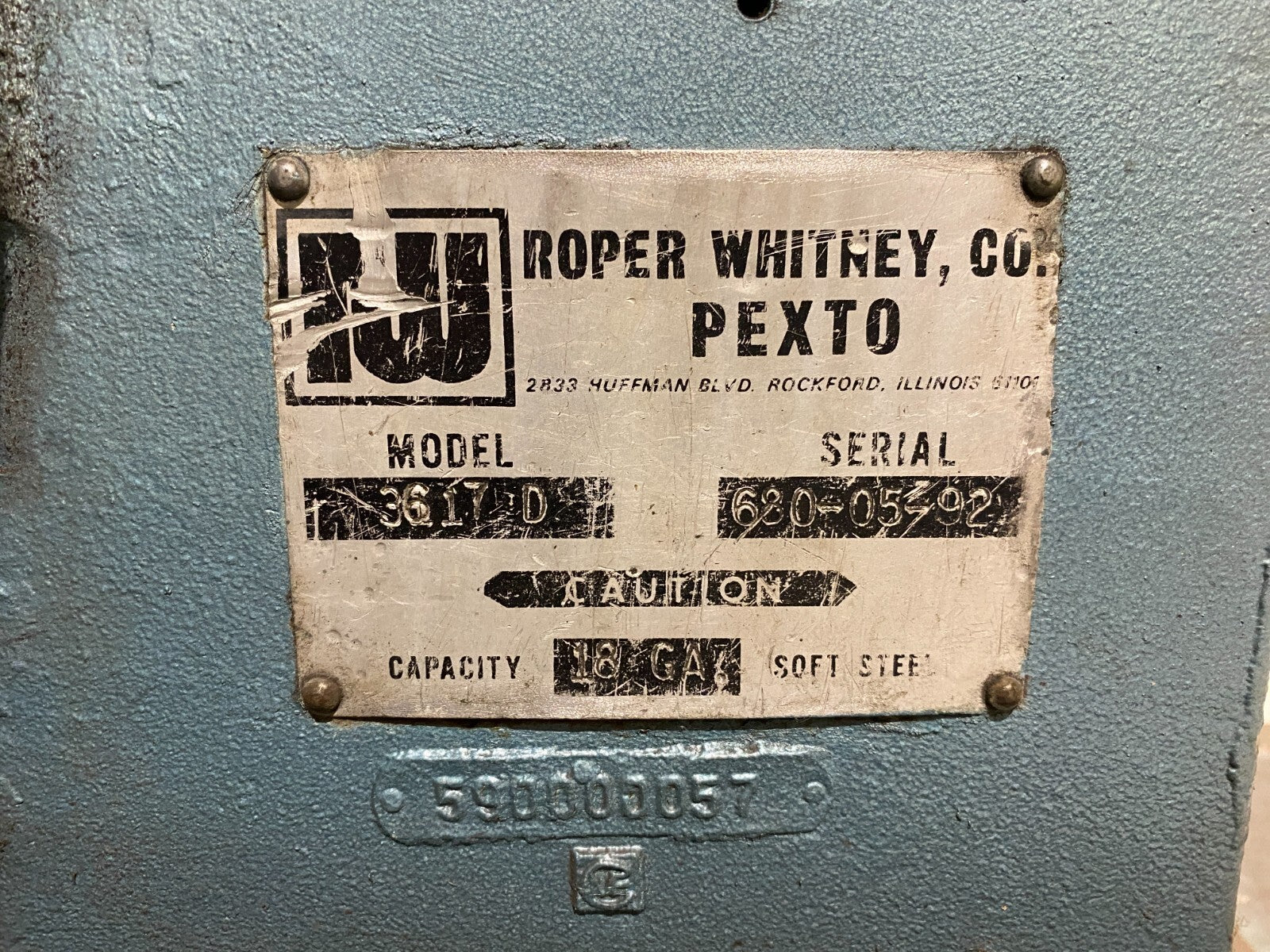 PEXTO Roper Whitney 3617D Powered Combination Rotary Machine for Bead/Crimp - Maverick Industrial Sales