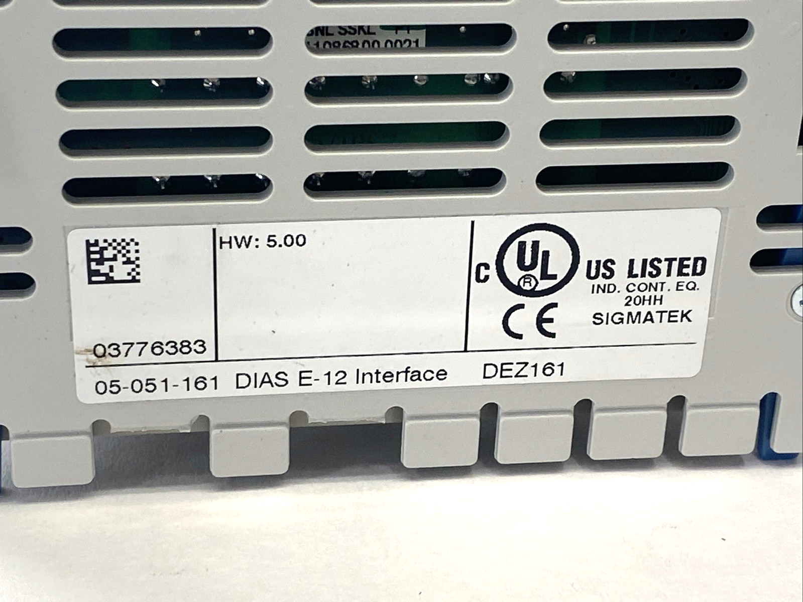 DEZ 161 | Sigmatek DIAS Interface, Digital Input Automation System 05-051-161 - Used - Maverick Industrial Sales