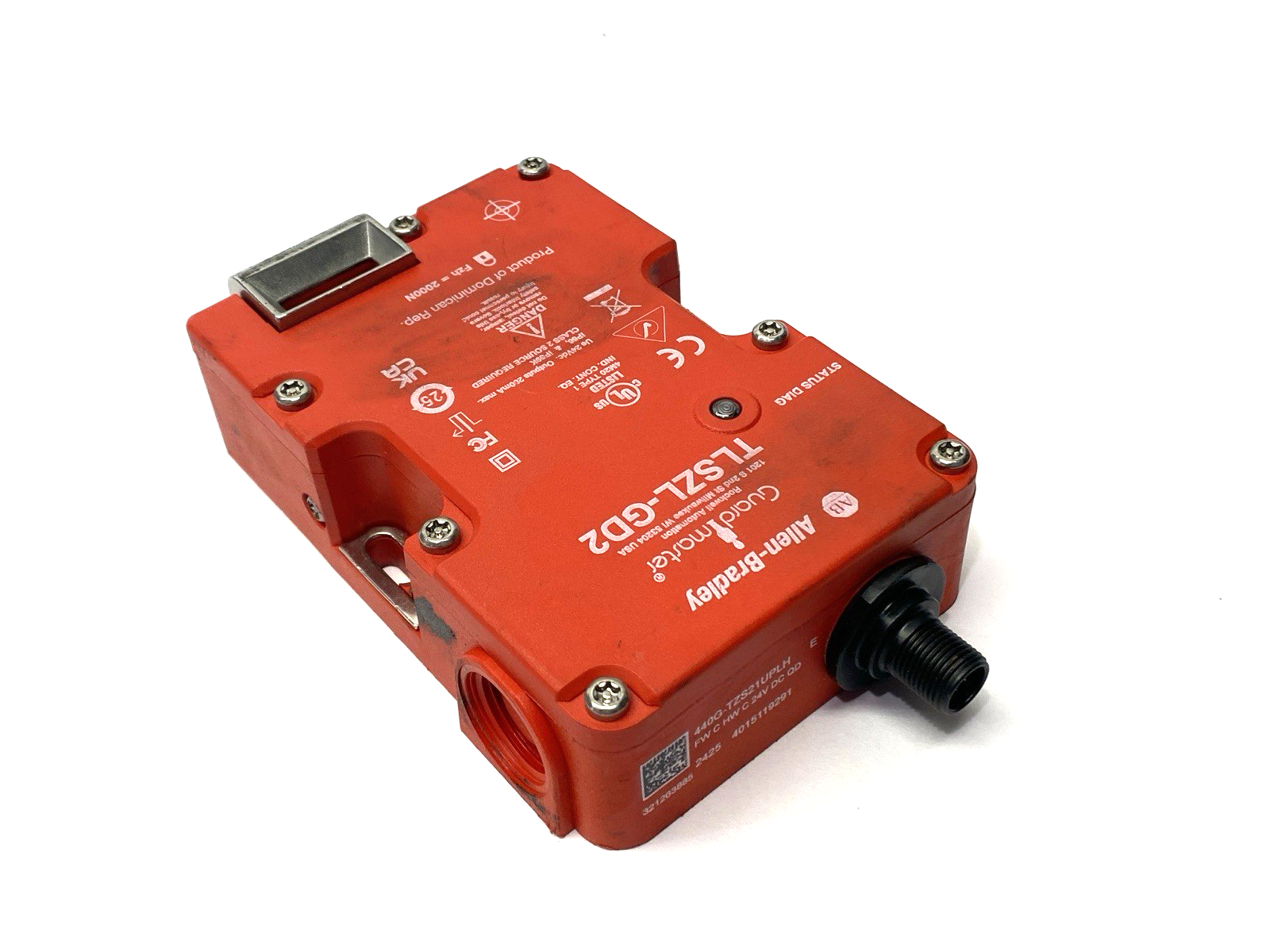 440G-TZS21UPLH | Allen Bradley Ser E Guardmaster Safety Interlock Switch TLSZL-GD2 - Used - Maverick Industrial Sales