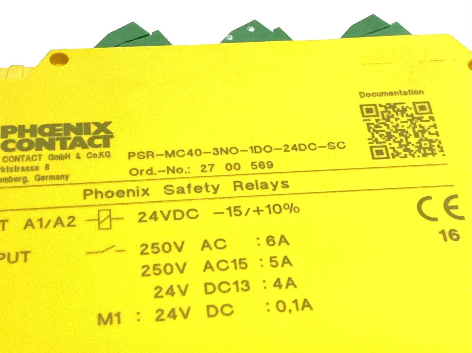 Phoenix Contact PSR-MC40-3NO-1DO-24DC-SC Safety Relay 2700569 - Maverick Industrial Sales