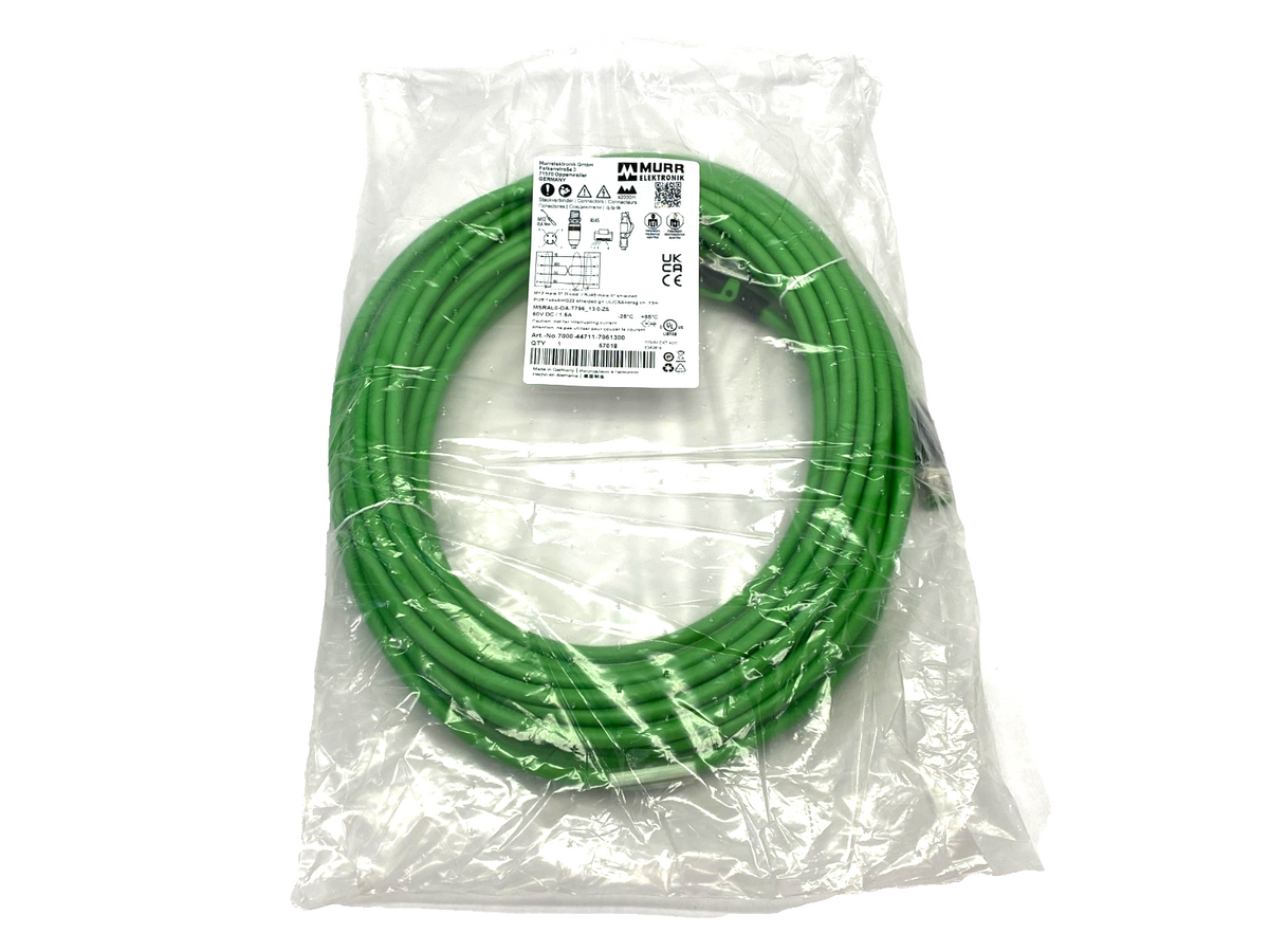 Murrelektronik 7000-44711-7961300 Double End Connector Cable M12 RJ45 4-Pole 13m - Maverick Industrial Sales
