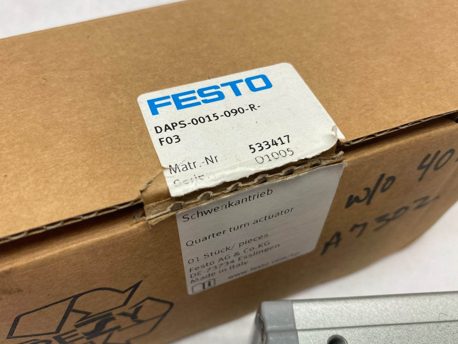 Festo DAPS-0015-090-R-F03 Quarter Turn Actuator 533417 - Maverick Industrial Sales