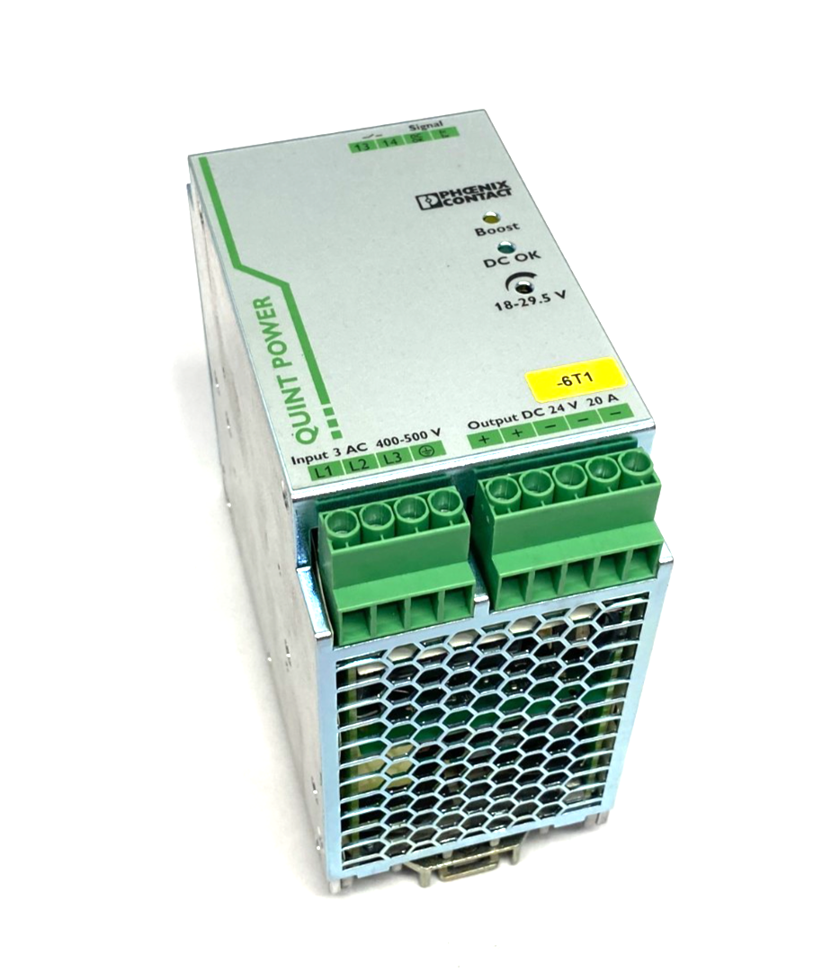 Phoenix Contact QUINT-PS/3AC/24DC/20 Primary-Switched Power Supply 2866792 - Maverick Industrial Sales