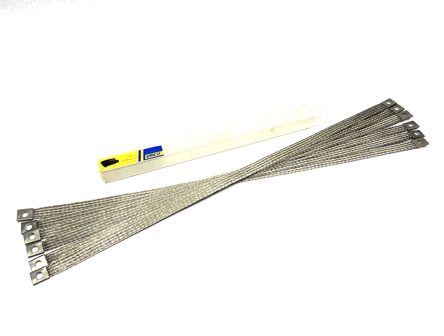 554286 | Erico nVent ERIFLEX Braided Grounding Strap Stainless Steel PKG OF 6 - New – Open box - Maverick Industrial Sales