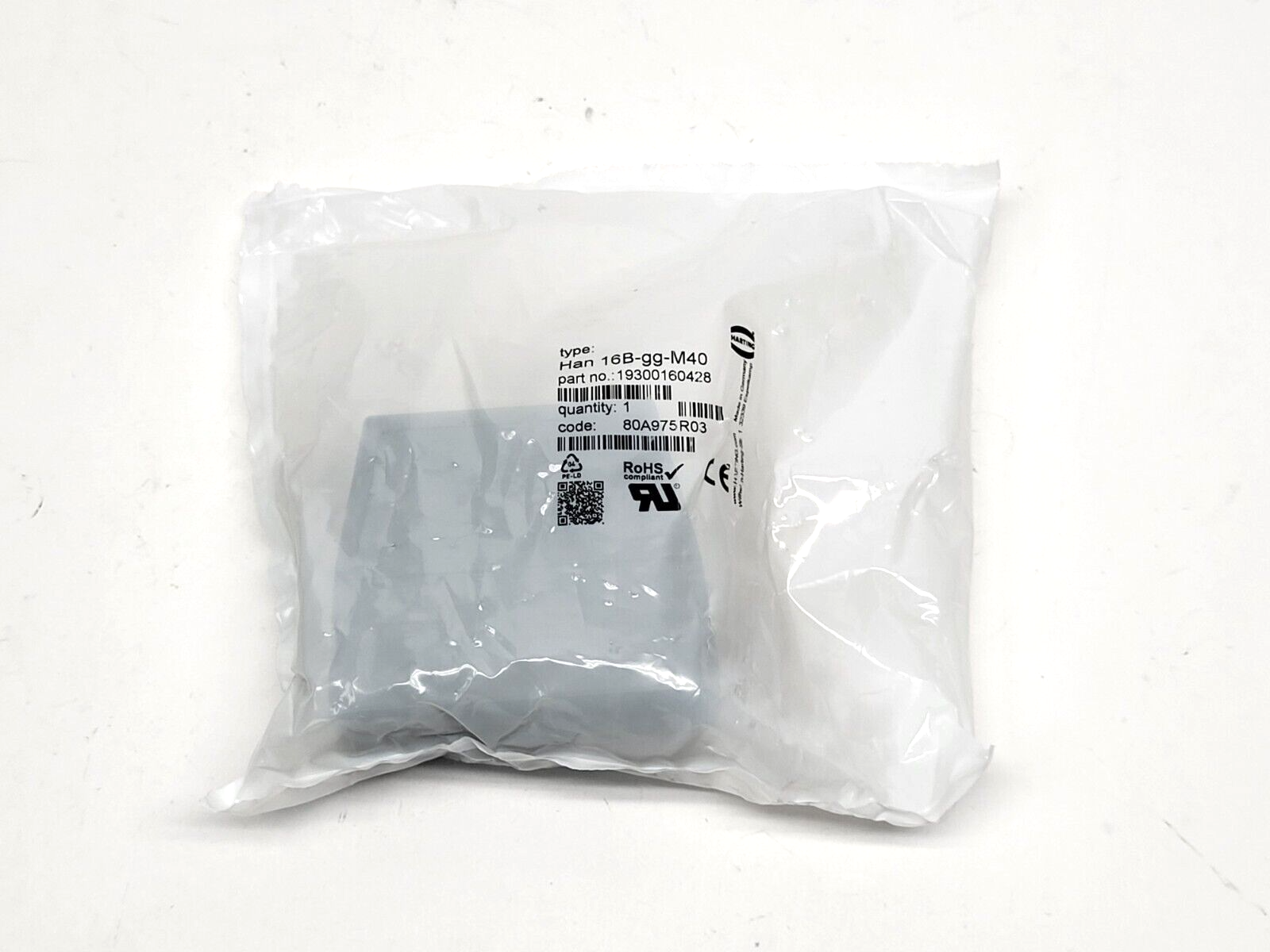 Harting 19300160428 Insert Housing Han B Hood Top Entry HC M40 - Maverick Industrial Sales