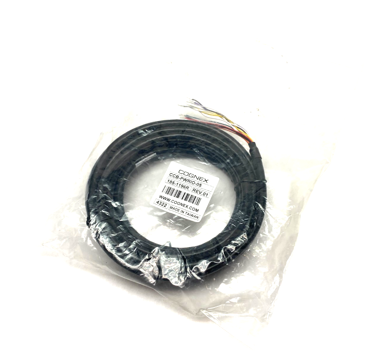 CCB-PWRIO-05 | Cognex Power and I/O Breakout Cable 185-1196R - New - Maverick Industrial Sales