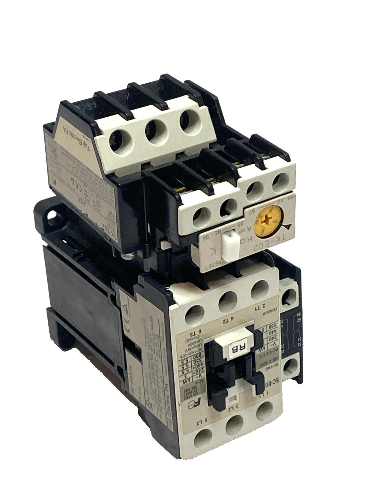 Fuji SC-E03/G Motor Starter Contactor & Overload TK-E02 - Maverick Industrial Sales