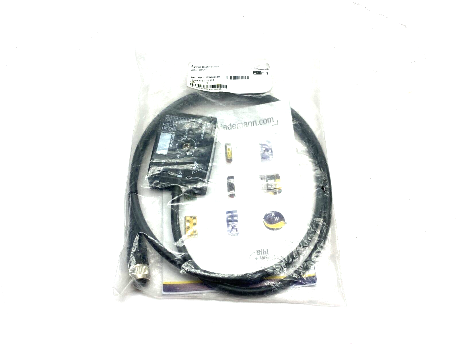 Bihl+Wiedemann BWU3400 Active Distributor AS-i, 2I/2O IP67 17329 - Maverick Industrial Sales