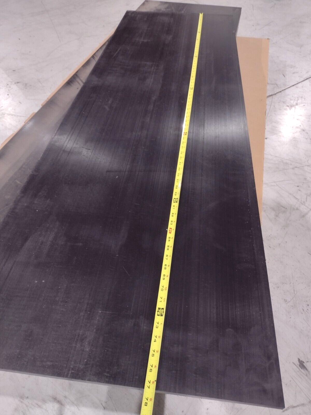 Copolymer Acetal Black Plastic Sheet 67" X 24" X 0.5", LOT OF 13 SHEETS (1/2 in) - Maverick Industrial Sales