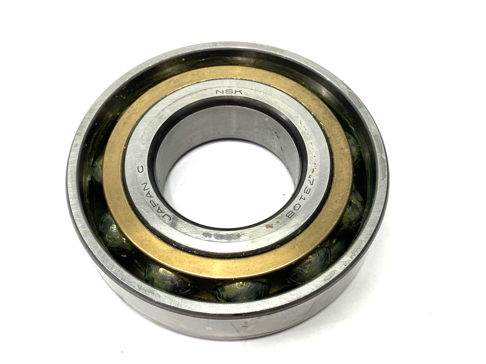 NSK 7310B Angular Contact Ball Bearing 50mm Bore 110mm O.D. 27mm Width - Maverick Industrial Sales