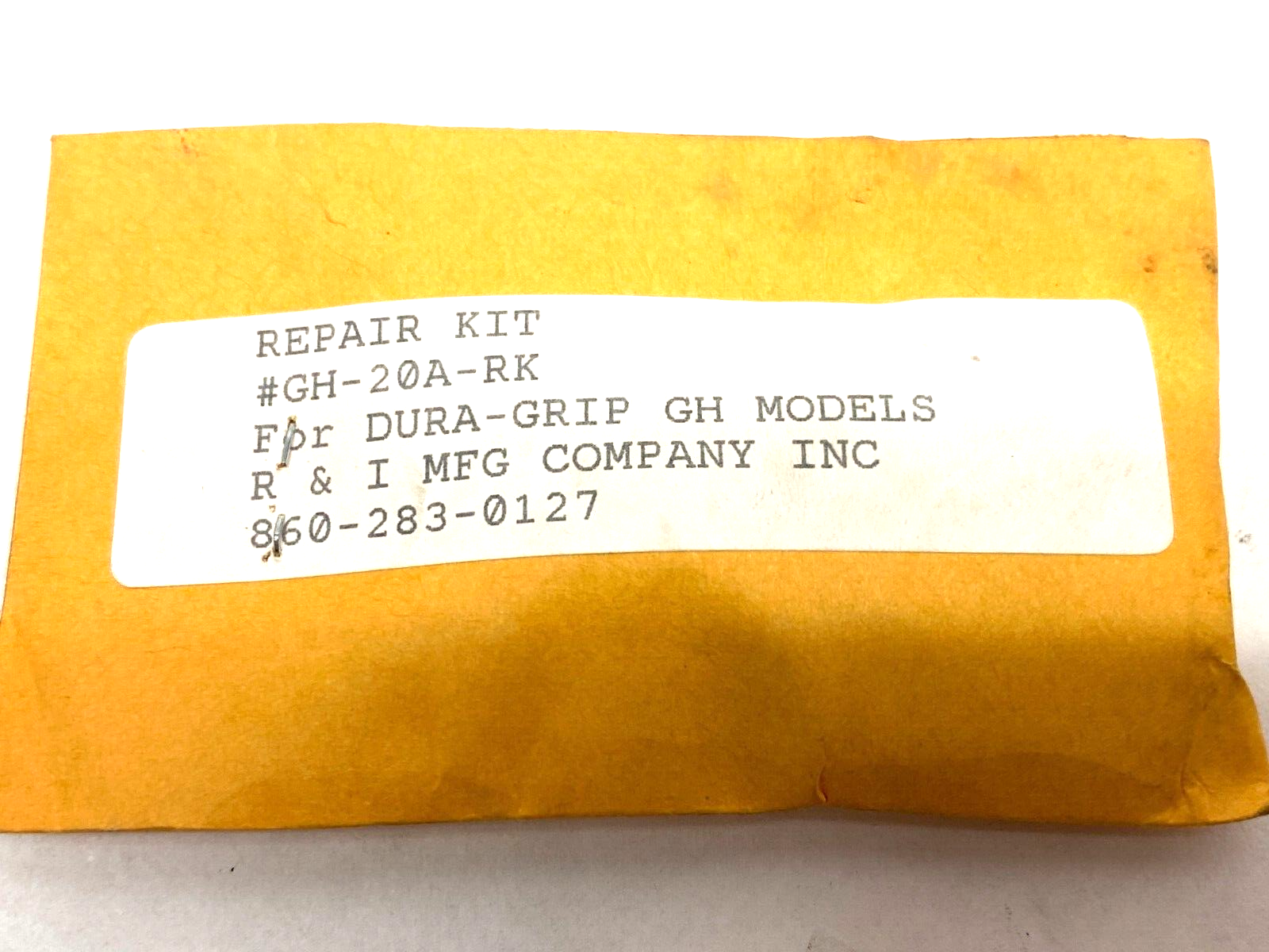 R&I Mfg GH-20A-RK Dura-Grip Repair Kit for GH Models - Maverick Industrial Sales