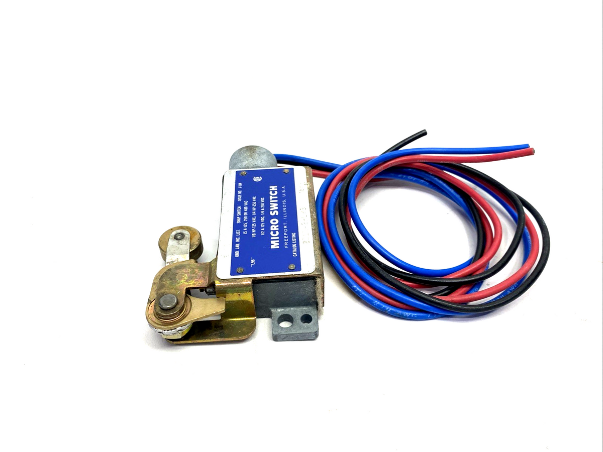 Honeywell BZLN-2-LH3 Micro Switch Snap Action Roller Lever Limit Switch 15A 125V - Maverick Industrial Sales