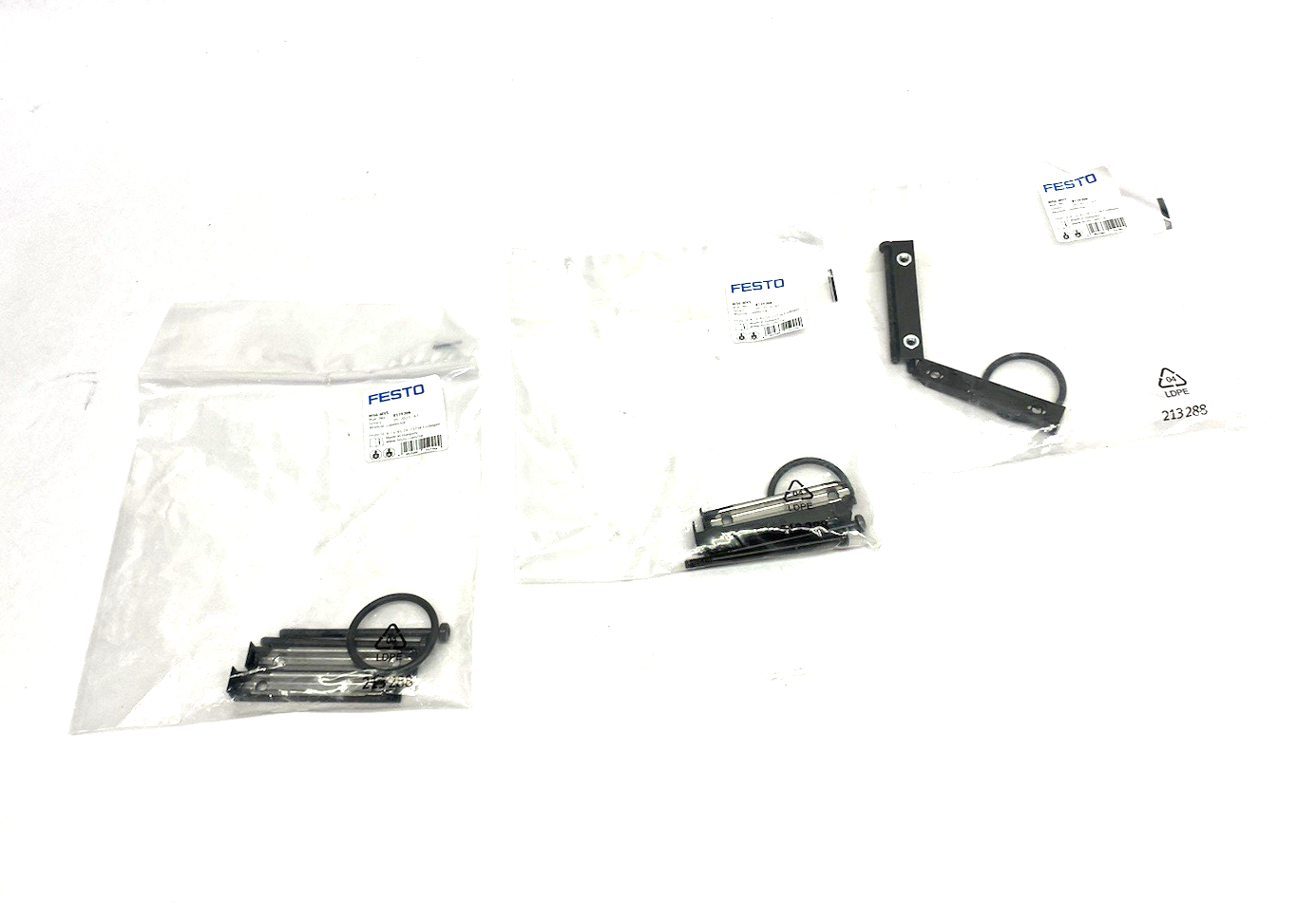 Festo MS6-MV1 Module Connector Bracket Kit 9119204 LOT OF 3 - Maverick Industrial Sales