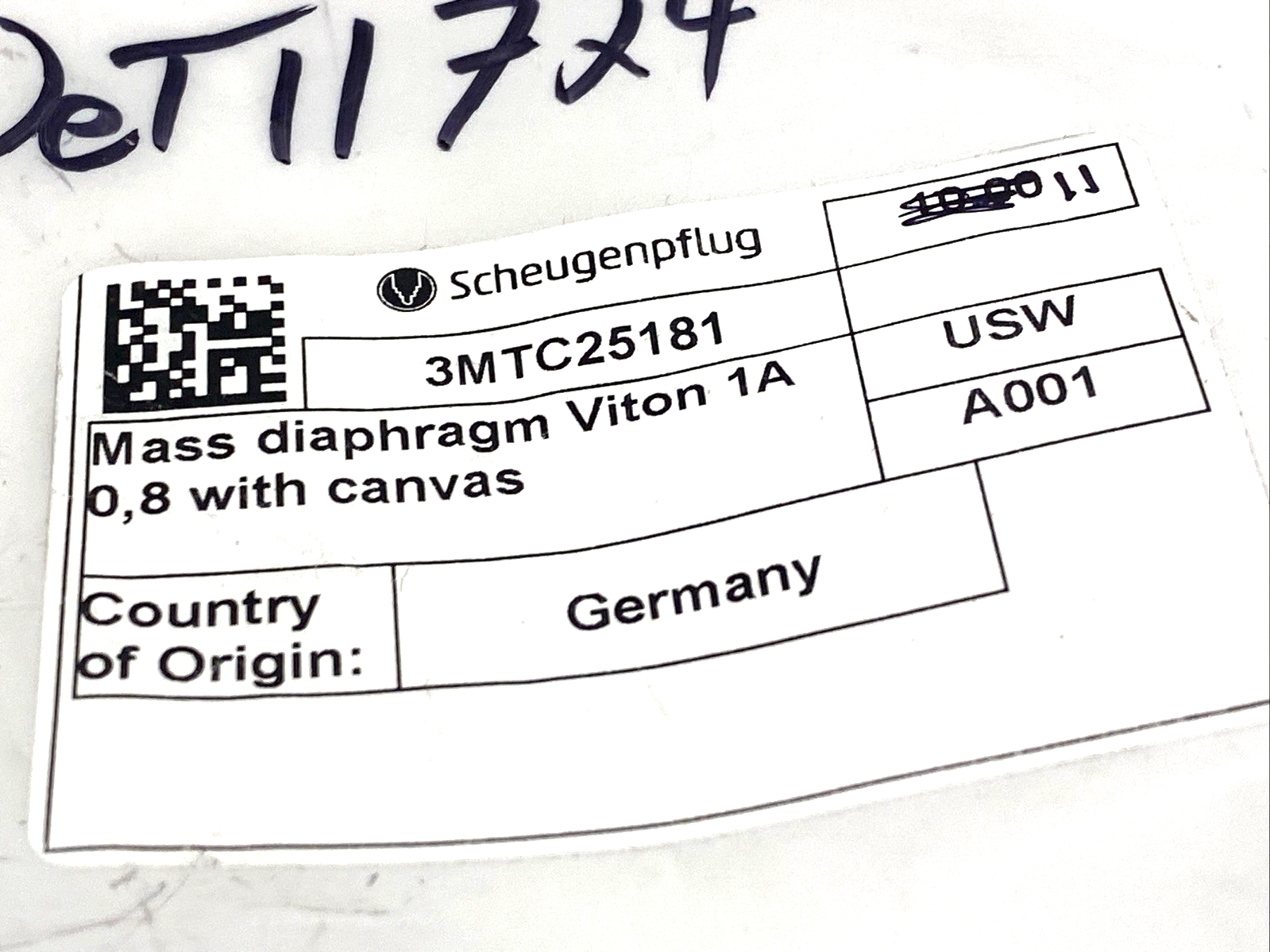 Scheugenpflug 3MTC25181 Mass Diaphragm 1A 0.8, w/ Canvas, LOT OF 11 - Maverick Industrial Sales
