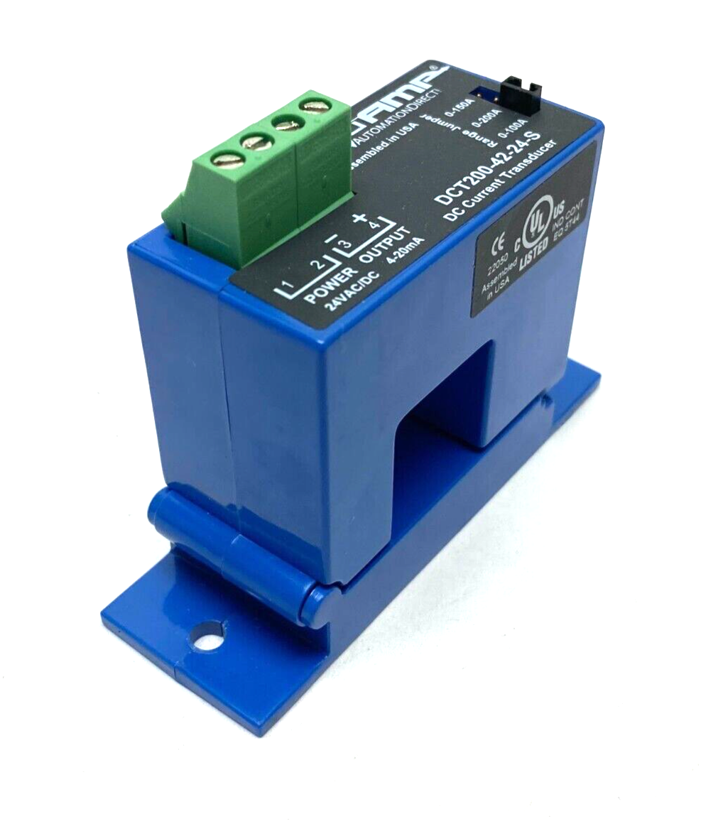 Automation Direct DCT200-42-24-S AcuAMP Split Core DC Current Transfor ...