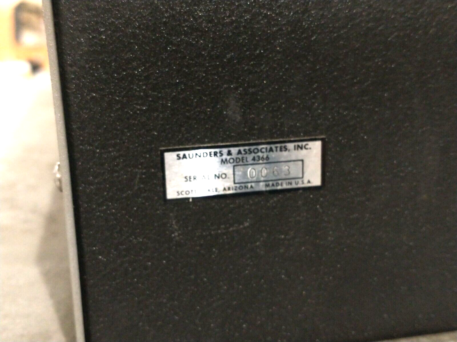 Saunders & Associates 4366 Temperature Test Chamber -55 Celsius To 200 Celsius - Maverick Industrial Sales