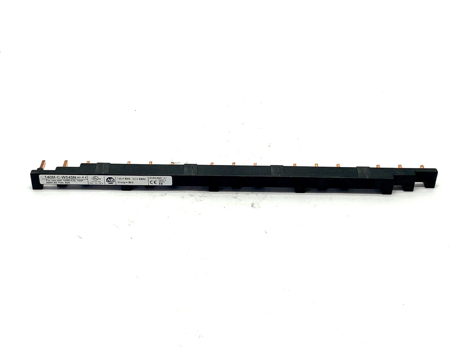 Allen Bradley 140M-C-W545N Ser. A Busbar 3-Phase Continuous Current 54mm - Maverick Industrial Sales