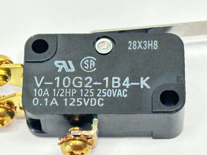 Omron V-10G2-1B4-K Miniature Basic Micro Switch 1/2HP 10A 125/250VAC - Maverick Industrial Sales