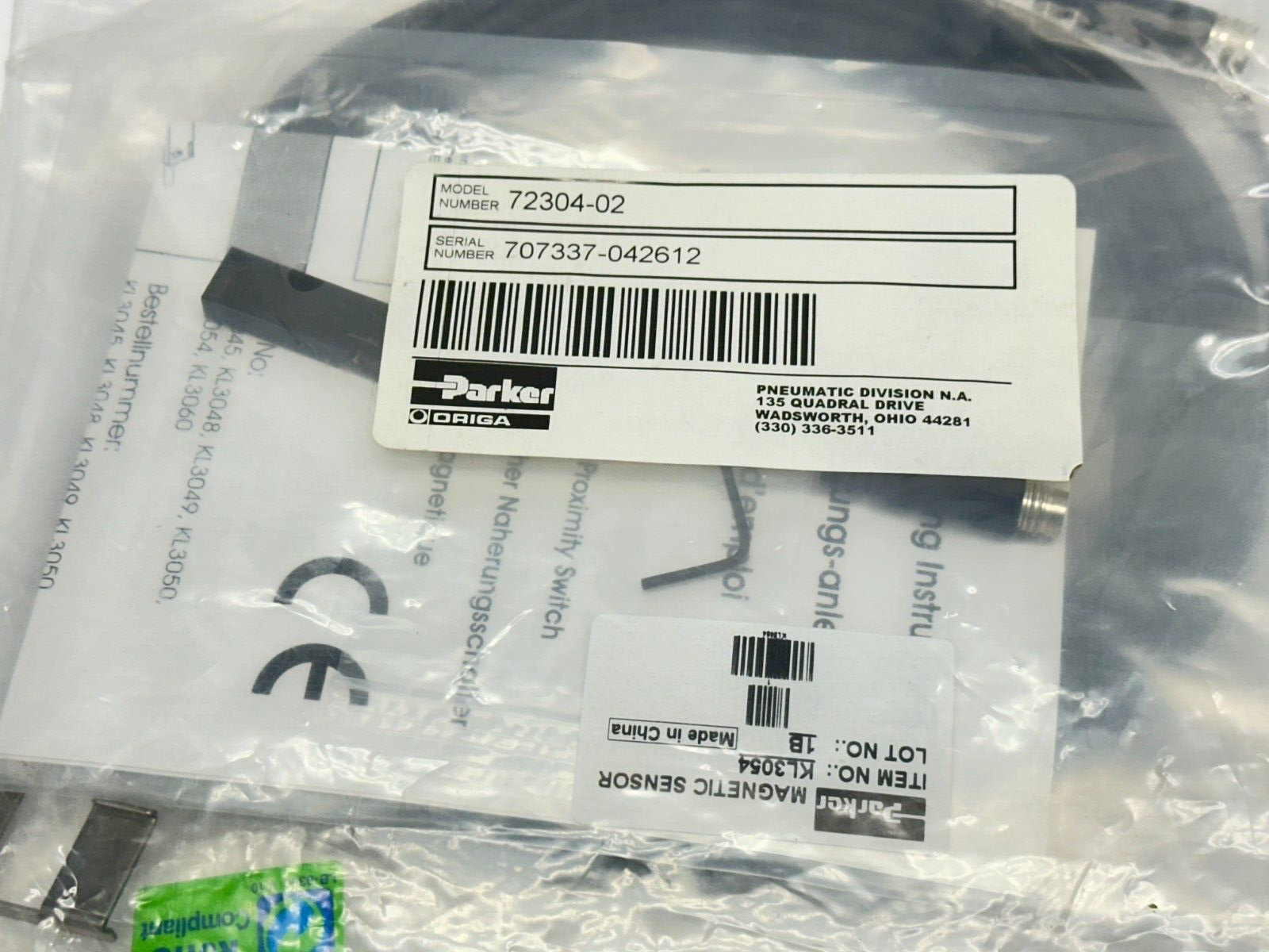 Parker 72304-02 Proximity Switch Kit - Maverick Industrial Sales