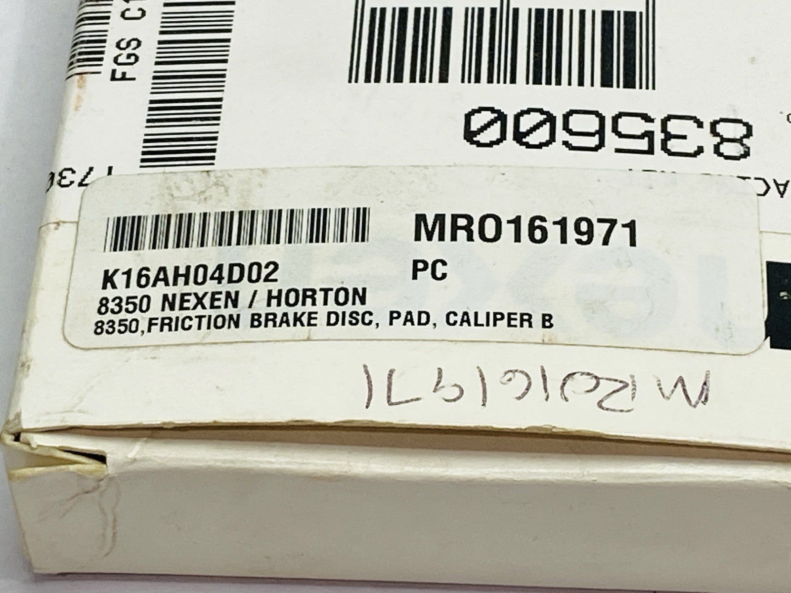 Nexen Horton 8350 Friction Brake Disc Pad Caliper B - Maverick Industrial Sales