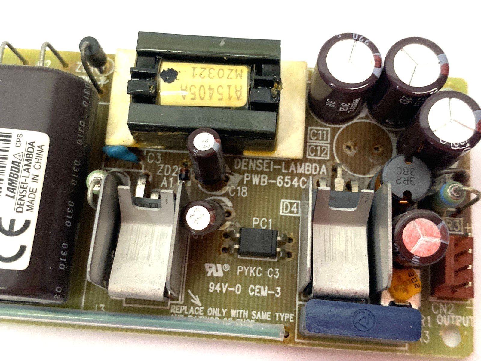 Densei Lambda PWB-654C Power Supply Board Unit - Maverick Industrial Sales
