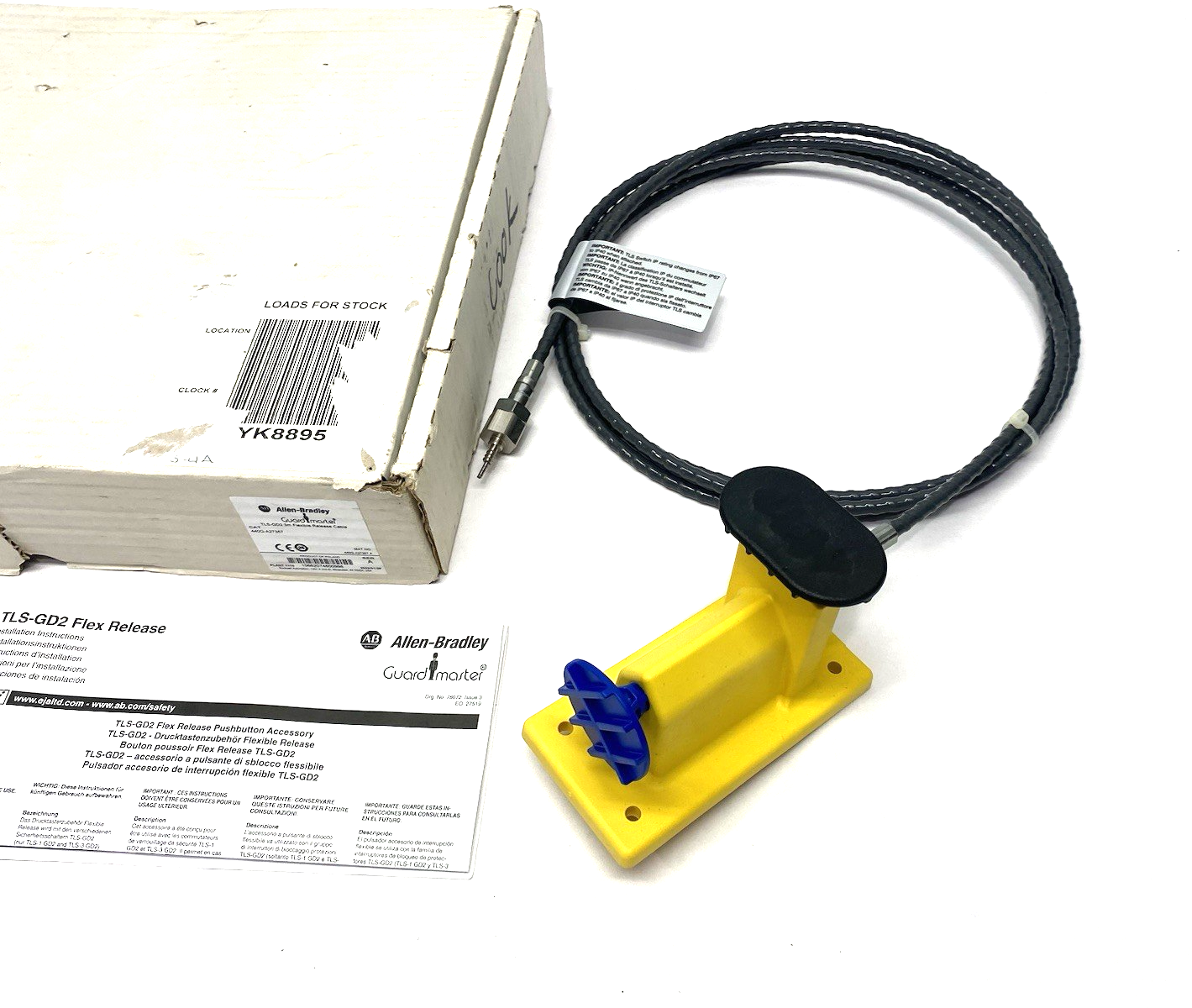 440G-A27357 | Allen Bradley Ser. A Guardmaster TLS-GD2 Flexible Release Cable 3m - New – Open box - Maverick Industrial Sales