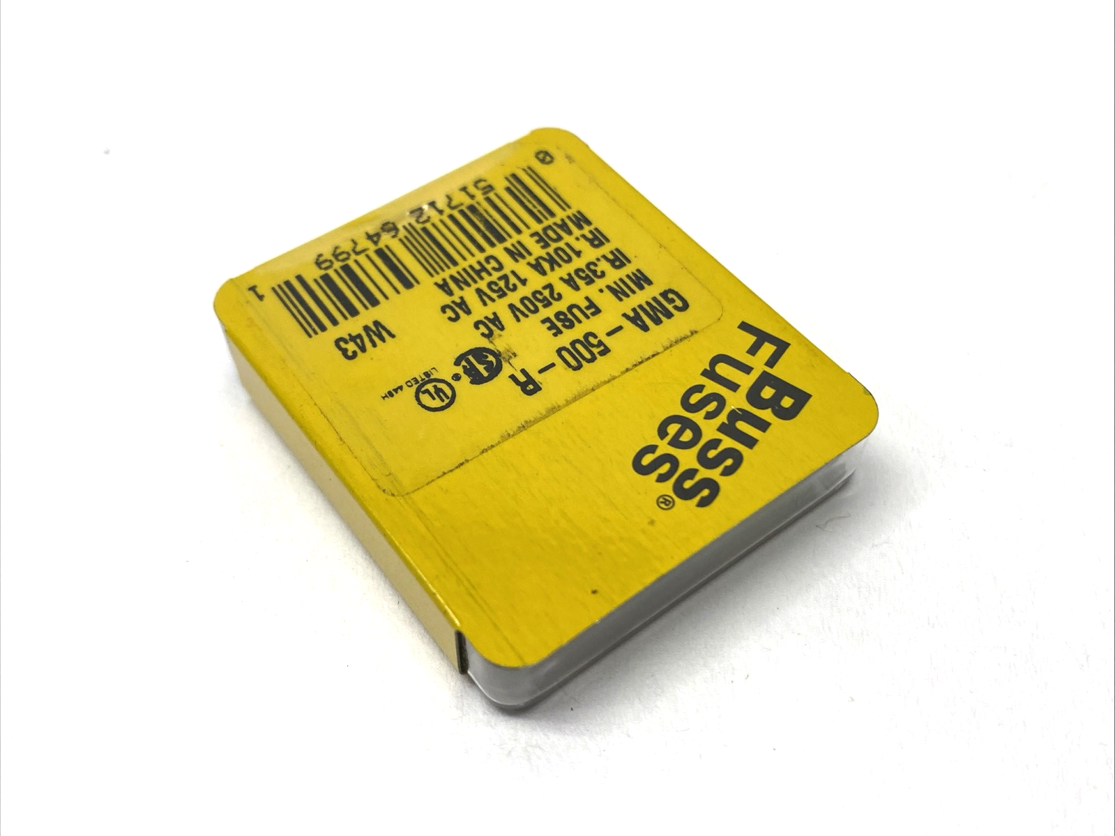 Cooper Bussmann GMA-500-R Miniature Fuse 500 mA 250VAC PACKAGE OF 5 - Maverick Industrial Sales