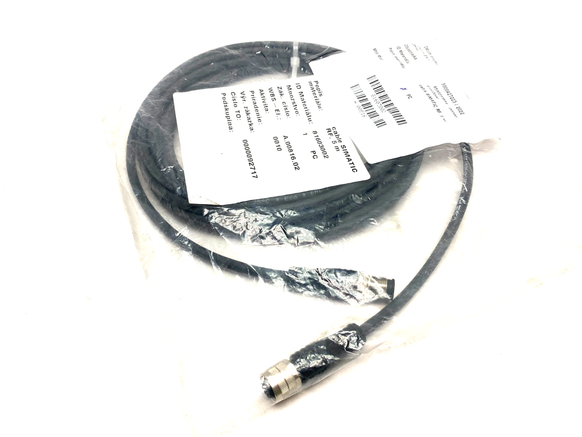 6GT2891-4FH50 | Siemens SIMATIC RF MV Plug-In Cable M12/M to M12/F, 5m Length - New - Maverick Industrial Sales