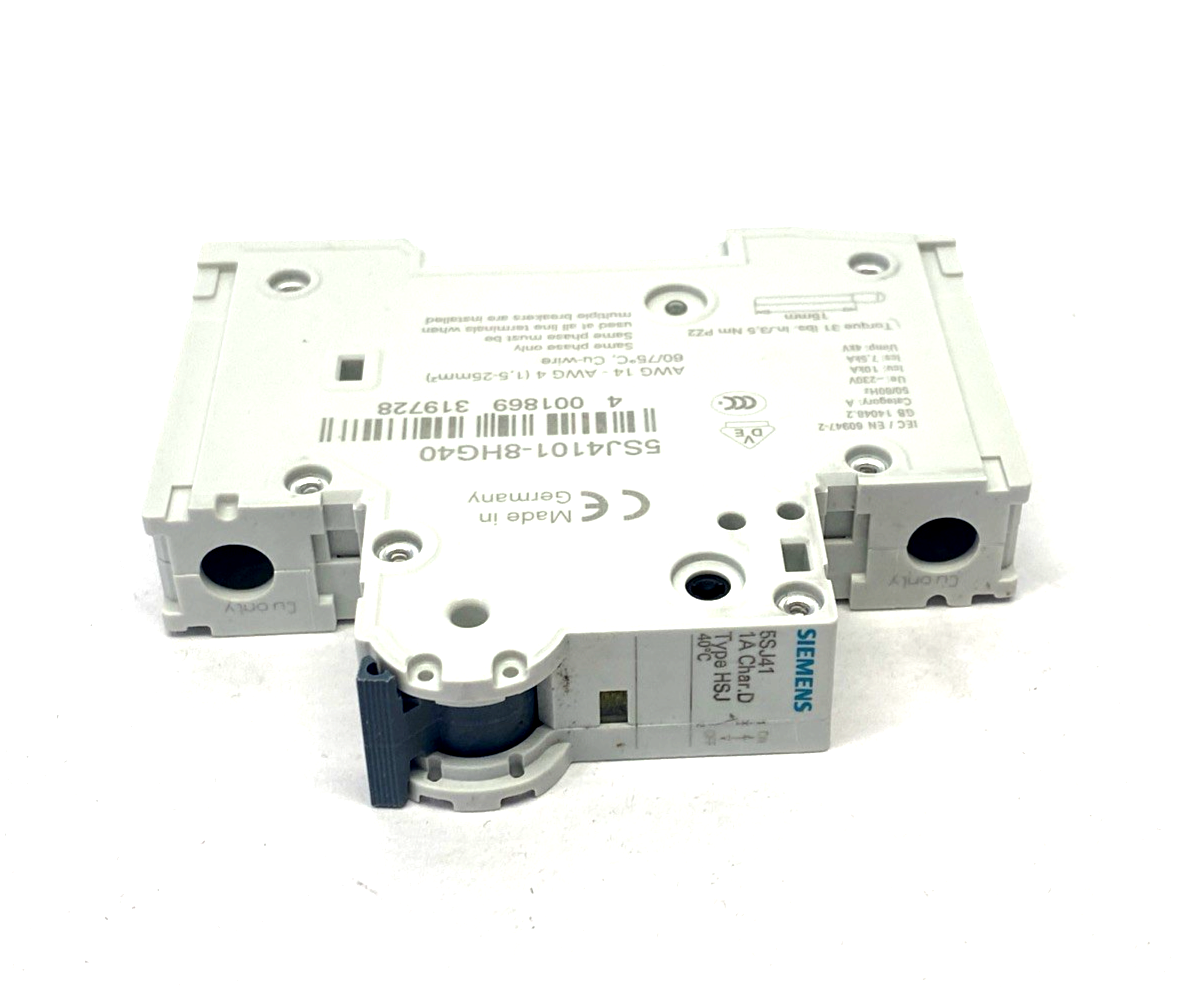 Siemens 5SJ4101-8HG40 Miniature Circuit Breaker 240V 14kA 1P 1A - Maverick Industrial Sales