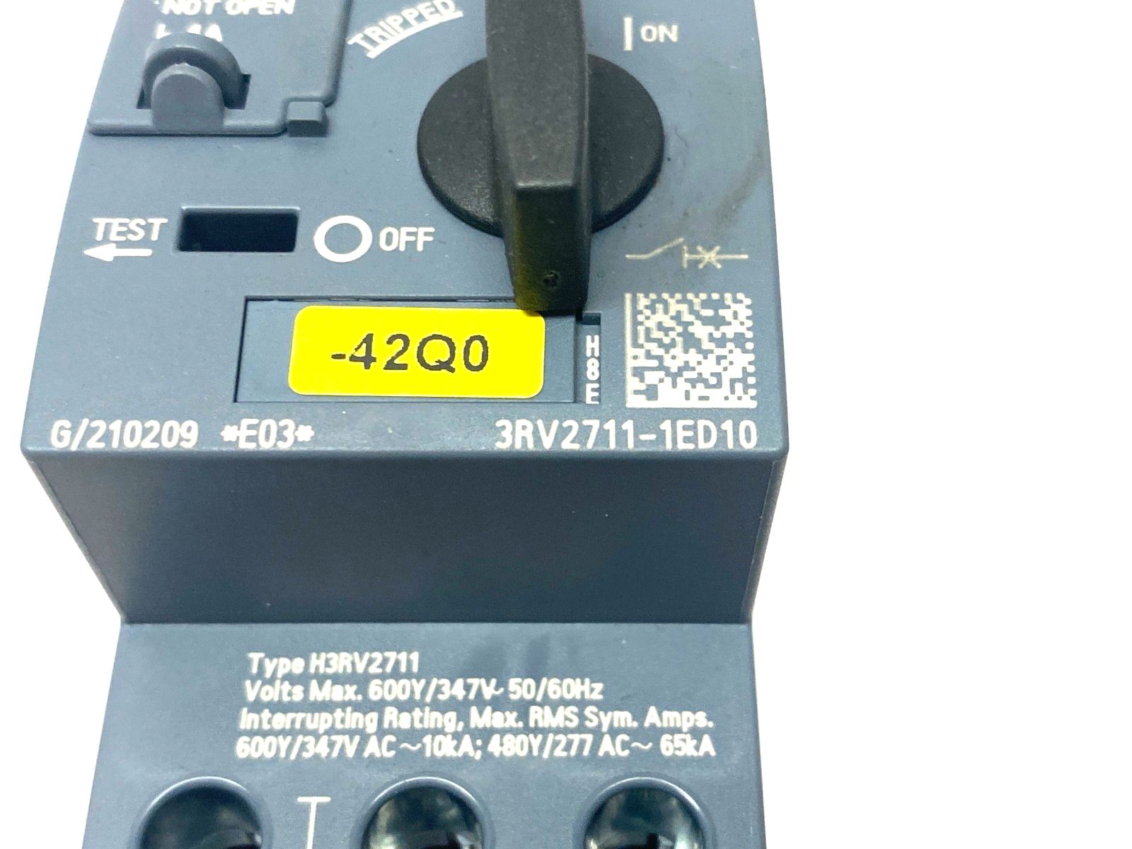 Siemens 3RV2711-1ED10 SIRIUS Motor Starter Circuit Breaker Frame Size S00 - Maverick Industrial Sales