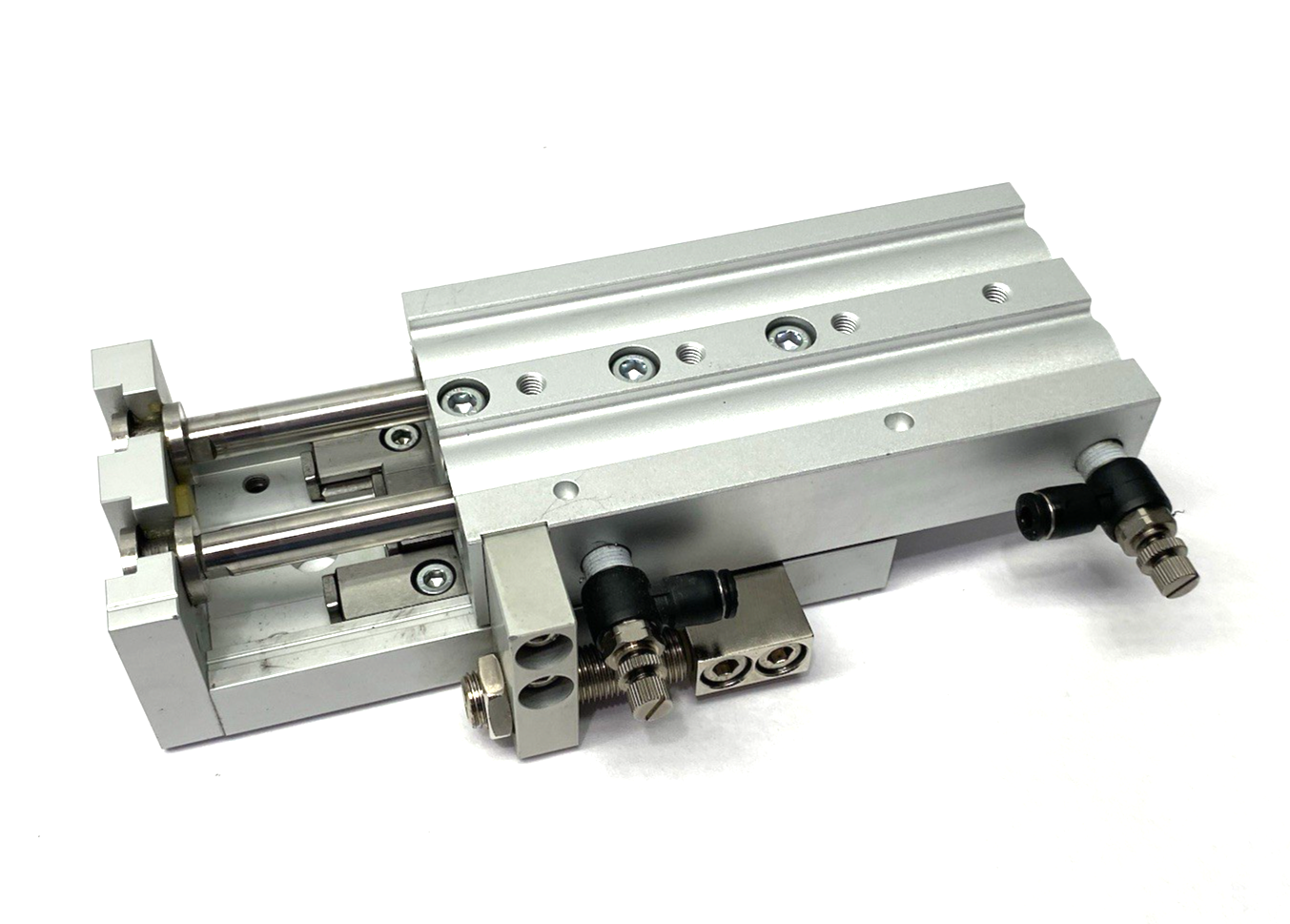 SMC MXS20-75 Guided Slide Table Cylinder, 20mm Bore, 75mm Stroke Adjustable - Maverick Industrial Sales