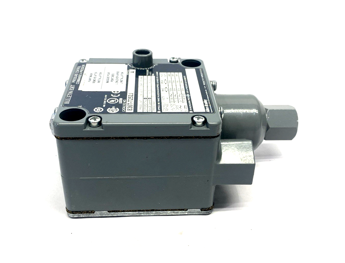 836T-T252J | Allen Bradley Ser. A Electro-Mech Pressure Control Switch - New – Open box - Maverick Industrial Sales