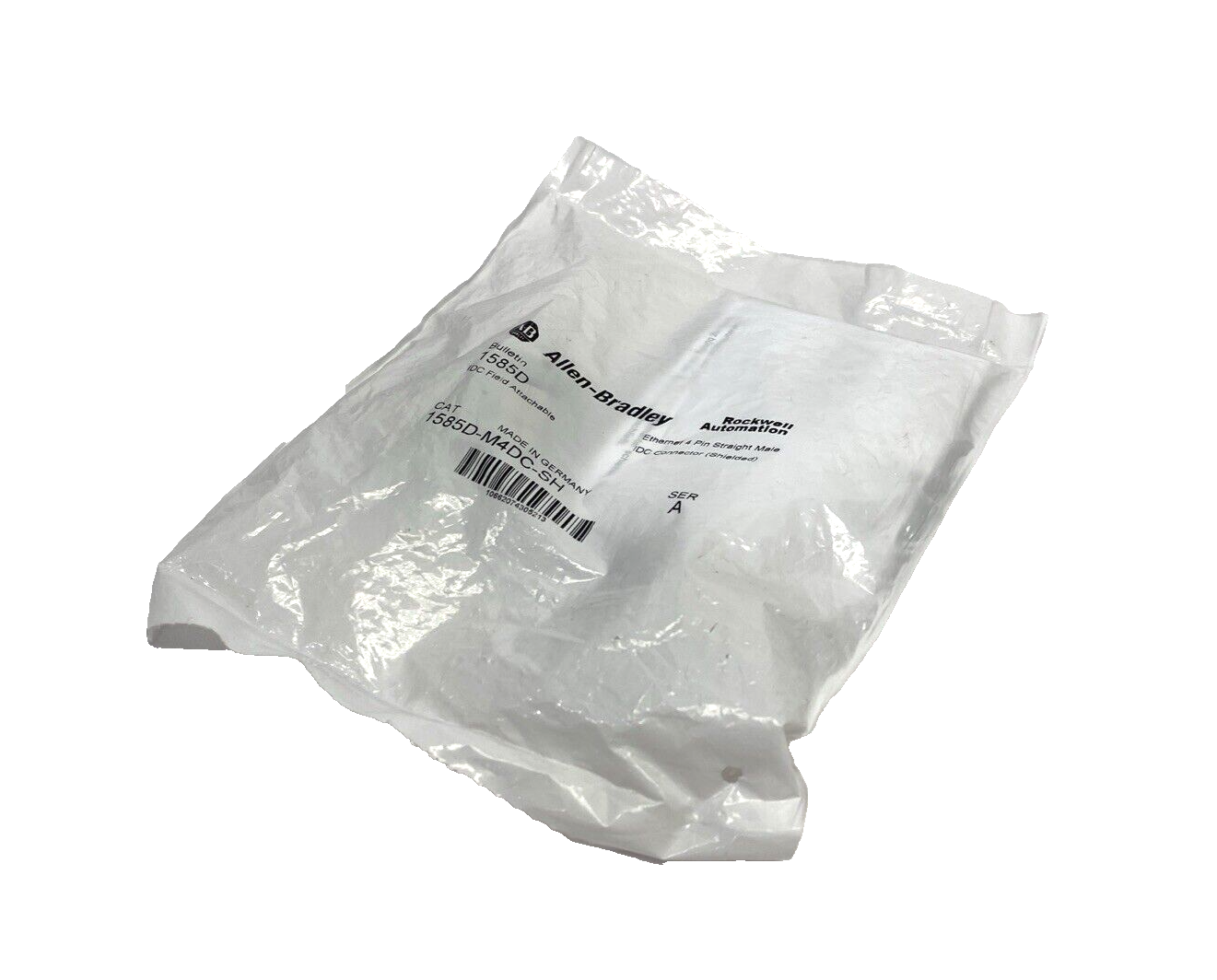Allen Bradley 1585D-M4DC-SH Ser. A Field Wireable Connector, Micro QD D-Code M12 - Maverick Industrial Sales