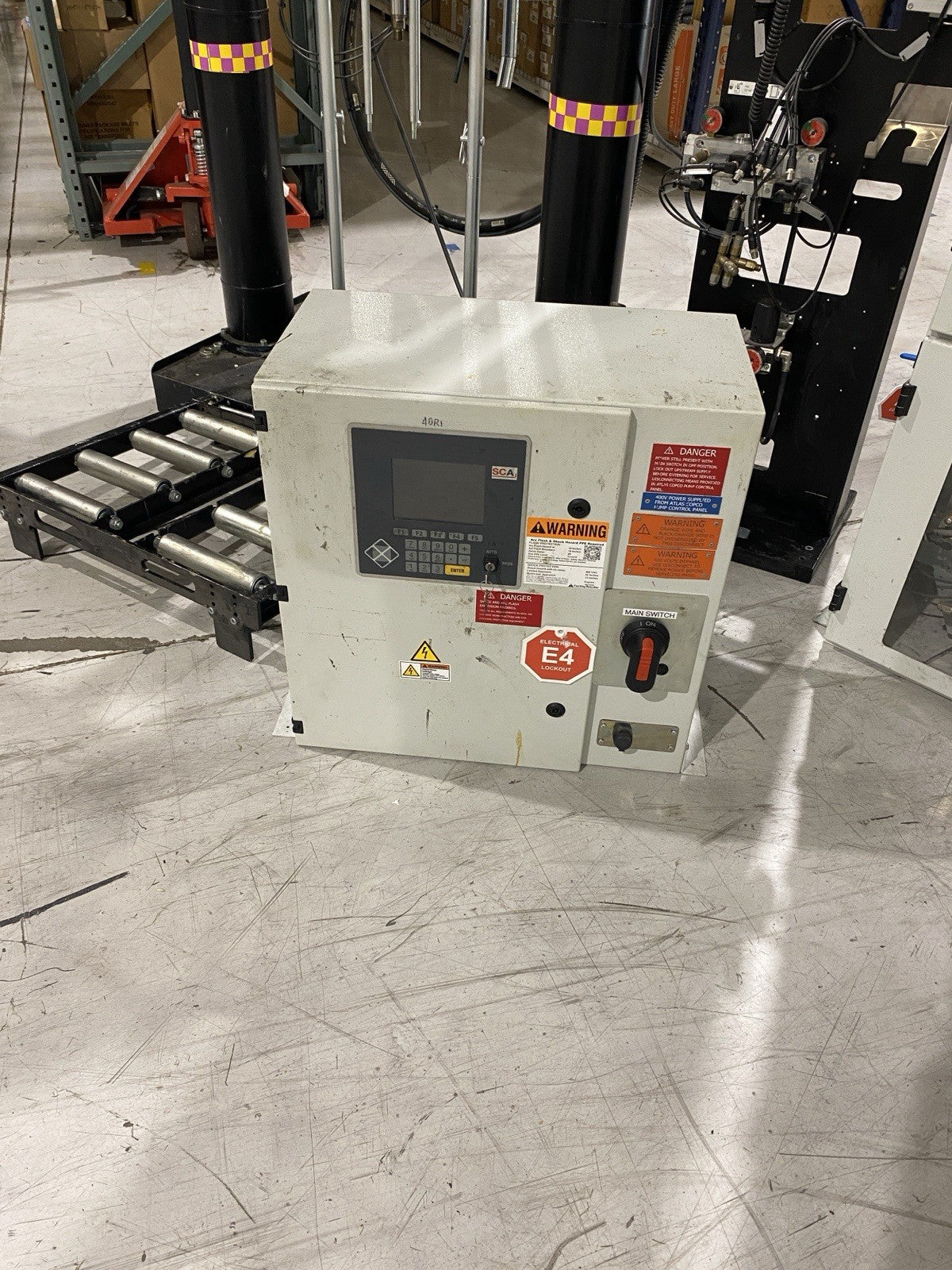 Atlas Copco SCA Adhesive Drum Dispensing System, Pumps and Controls - Maverick Industrial Sales
