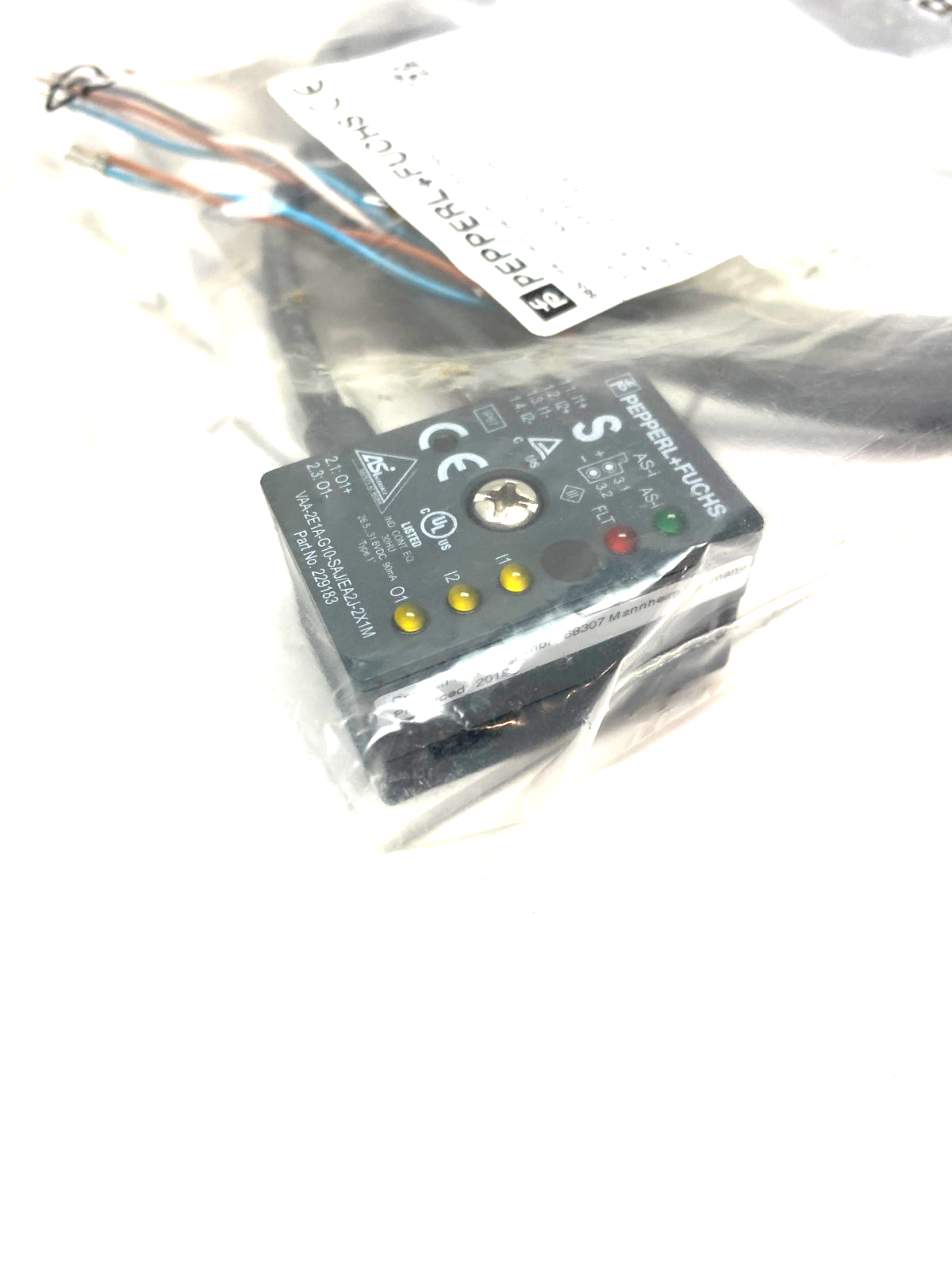 Pepperl+Fuchs VAA-2E1A-G10-SAJ/EA2J-2X1M AS-Interface Safety Module 229183 - Maverick Industrial Sales