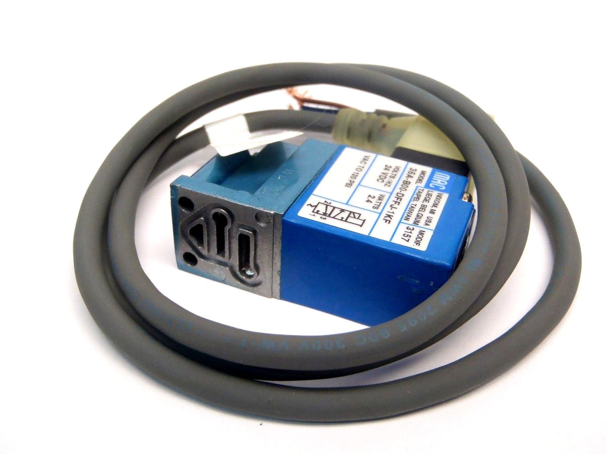 35A-B00-DFFJ-1KF | MAC Valves Direct Solenoid Operated 3-Way Poppet Valve - New - Maverick Industrial Sales