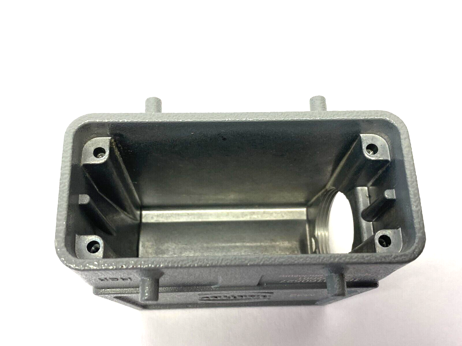 Harting 19300160527 Heavy Duty Han B Hood Side Entry HC 4 Pegs M32 Housing - Maverick Industrial Sales