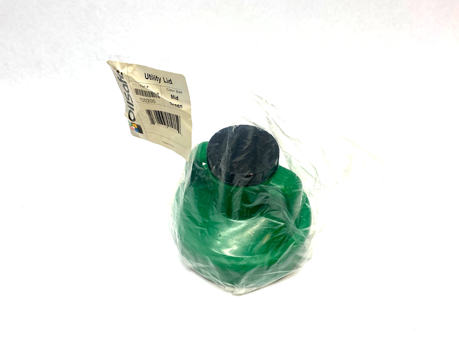 100205 | Oilsafe Multi-purpose Utility Lid, Mid Green, 48mm Opening - New - Maverick Industrial Sales