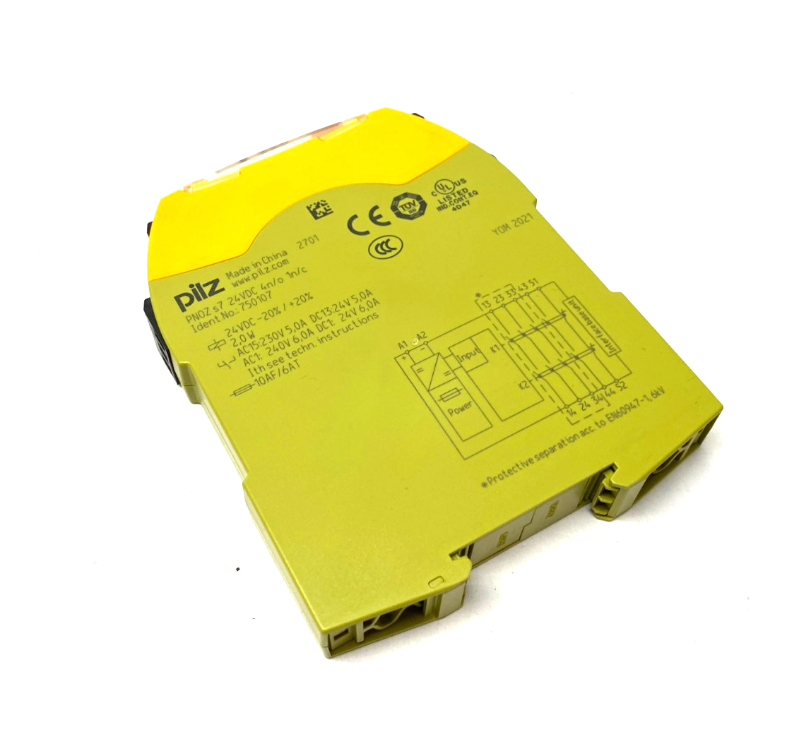Pilz PNOZ s7 24VDC 4n/o 1n/c sigma Contact Expansion Safety Relay Module 750107 - Maverick Industrial Sales